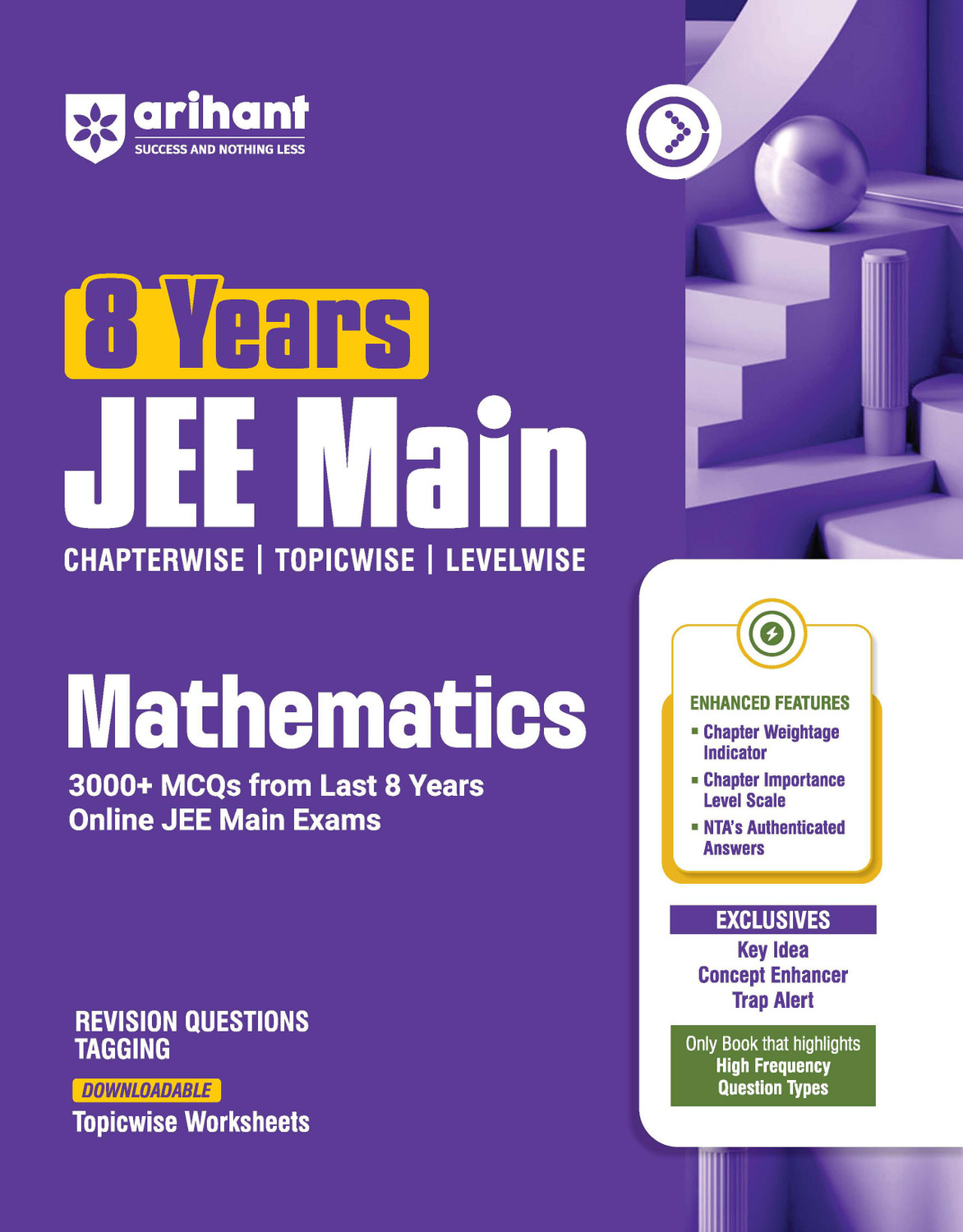 Image of Arihant 8 Years JEE Main Chemistry, Physics, Mathematics PYQ Book 2027