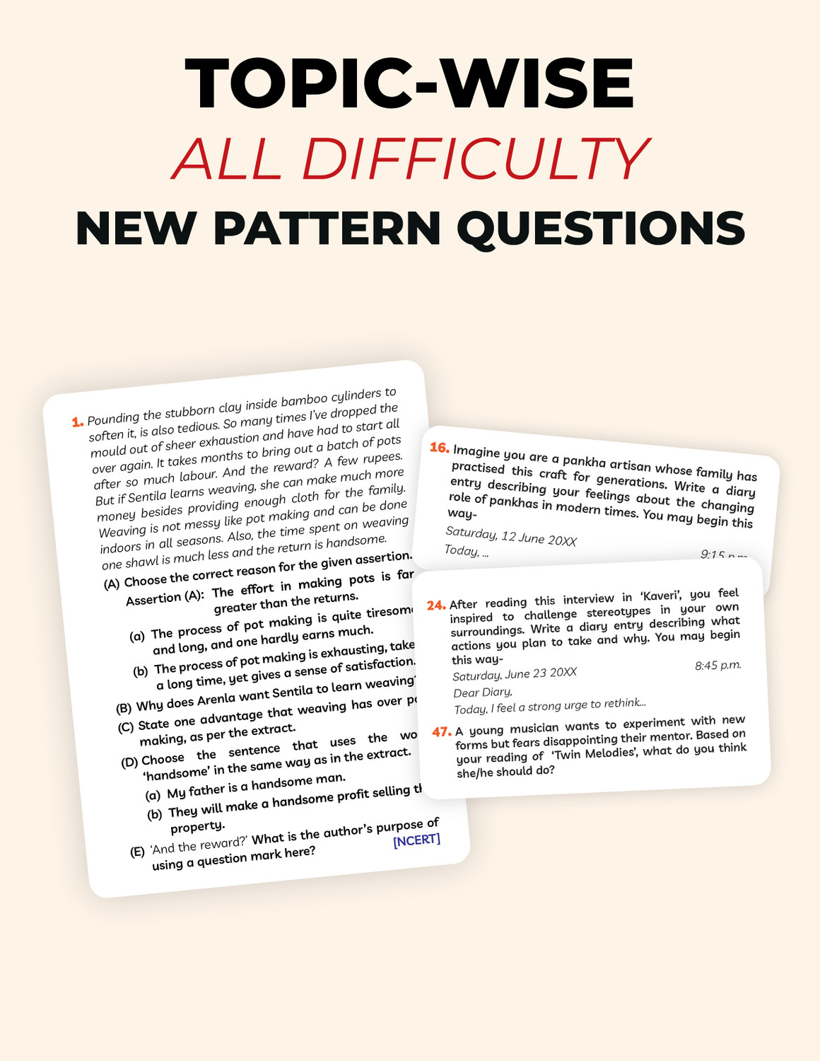 Image of Educart CBSE Class 9 English Question Bank 2026-27 | Kaveri Level R1 & R2 | New NCERT Guide and Most Important Reference Book for 2027 (with worksheets and sample papers extra) - Class 9 Question bank 2026-27