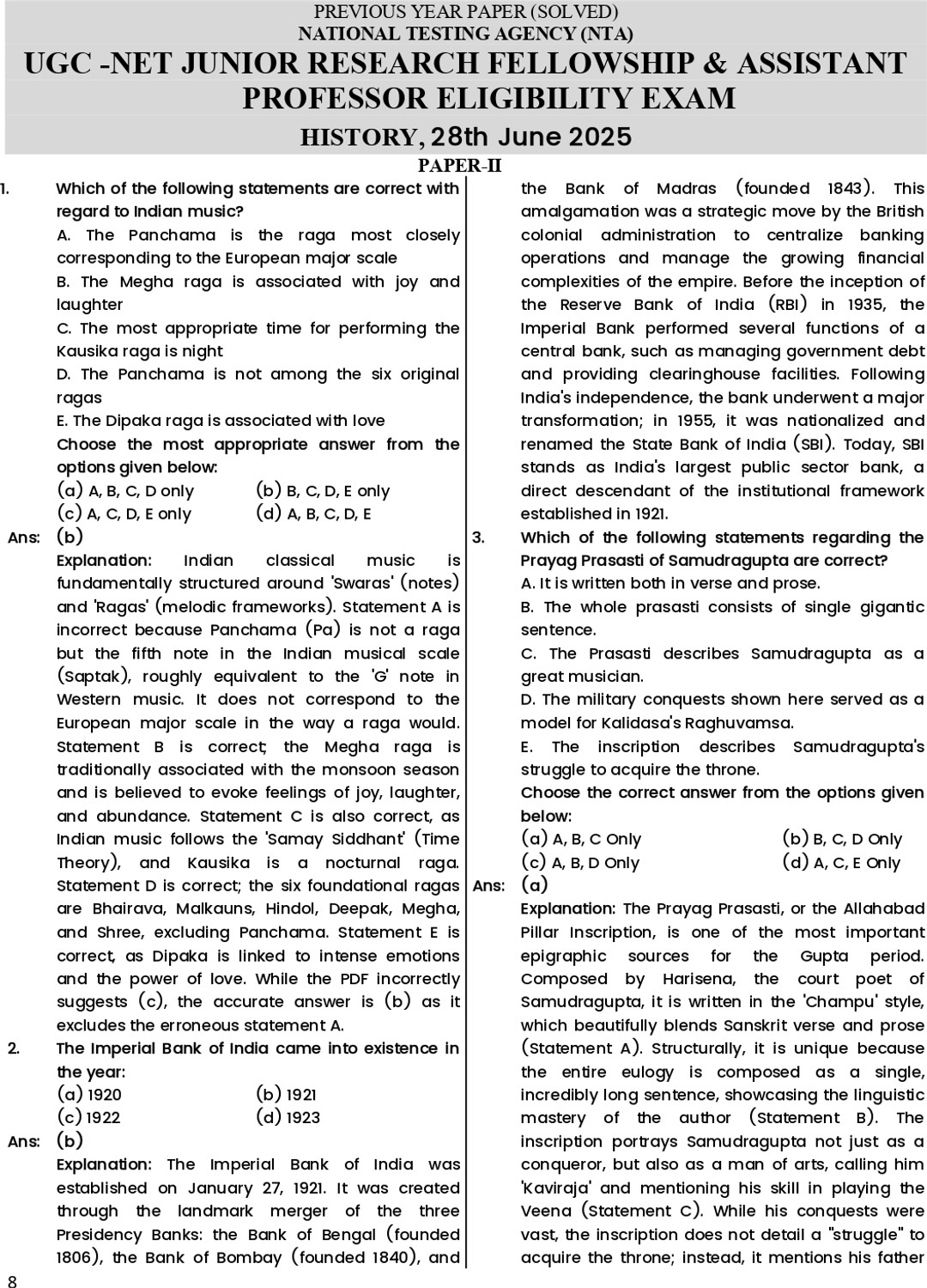 Image of UGC Net History Previous Year Papers with Detailed Solutions - HISTORY objective with 1 Disc
