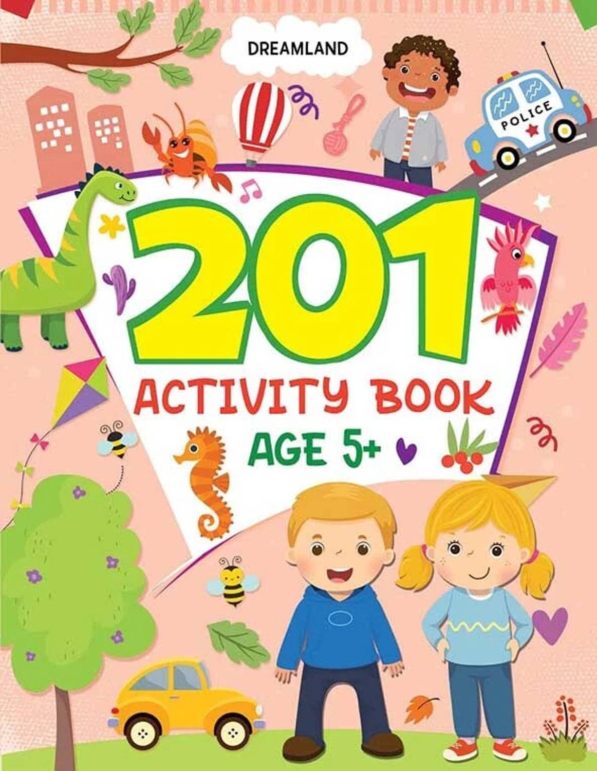 201 Activity Book Age 5+ - Fun Educational Workbook with Addition, Subtraction, Spelling, Grammar, Reading Comprehension, Puzzles & More | Colourful Learning Activity Book with Answers