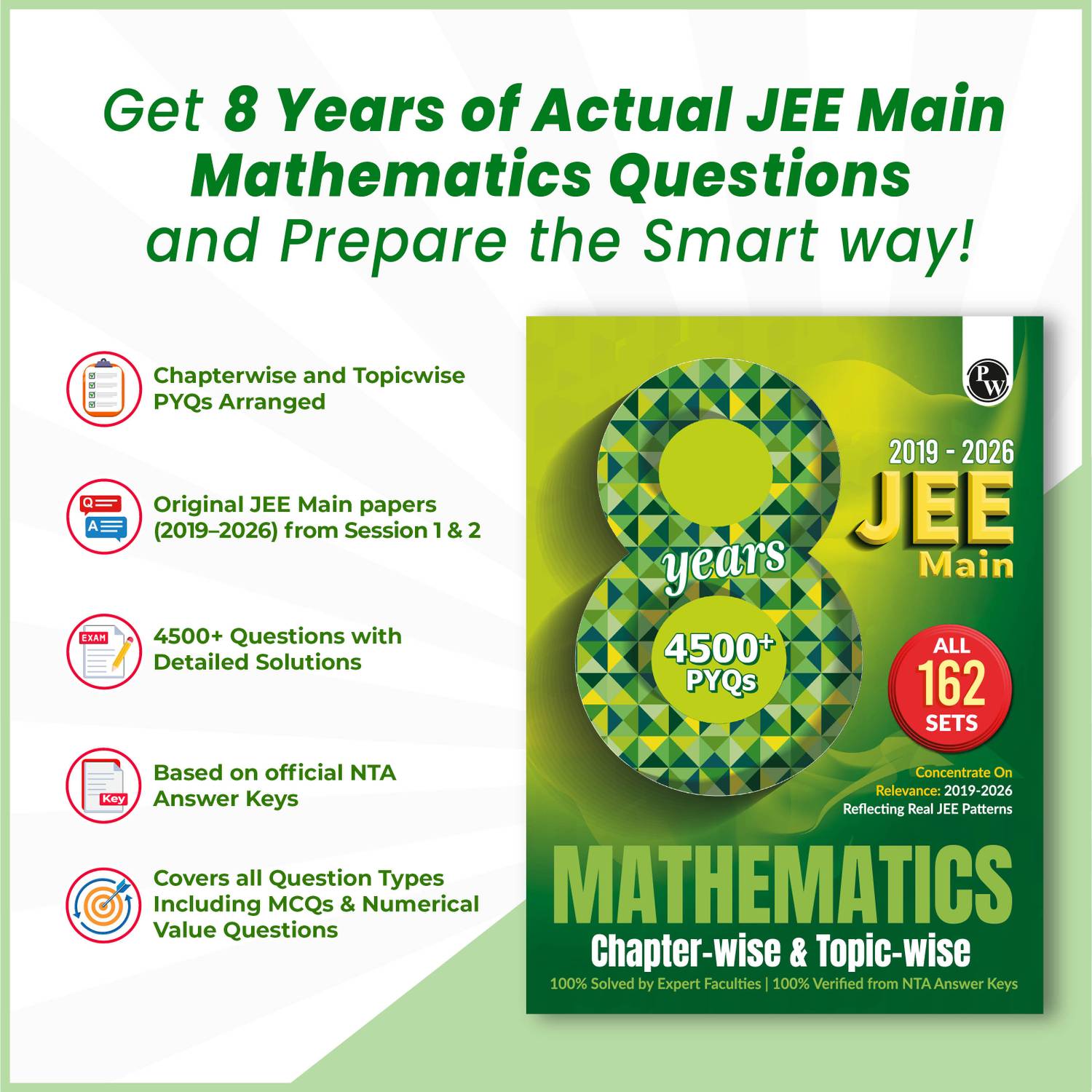 Physics PW JEE Main 8 Years Mathematics PYQs - Image 2