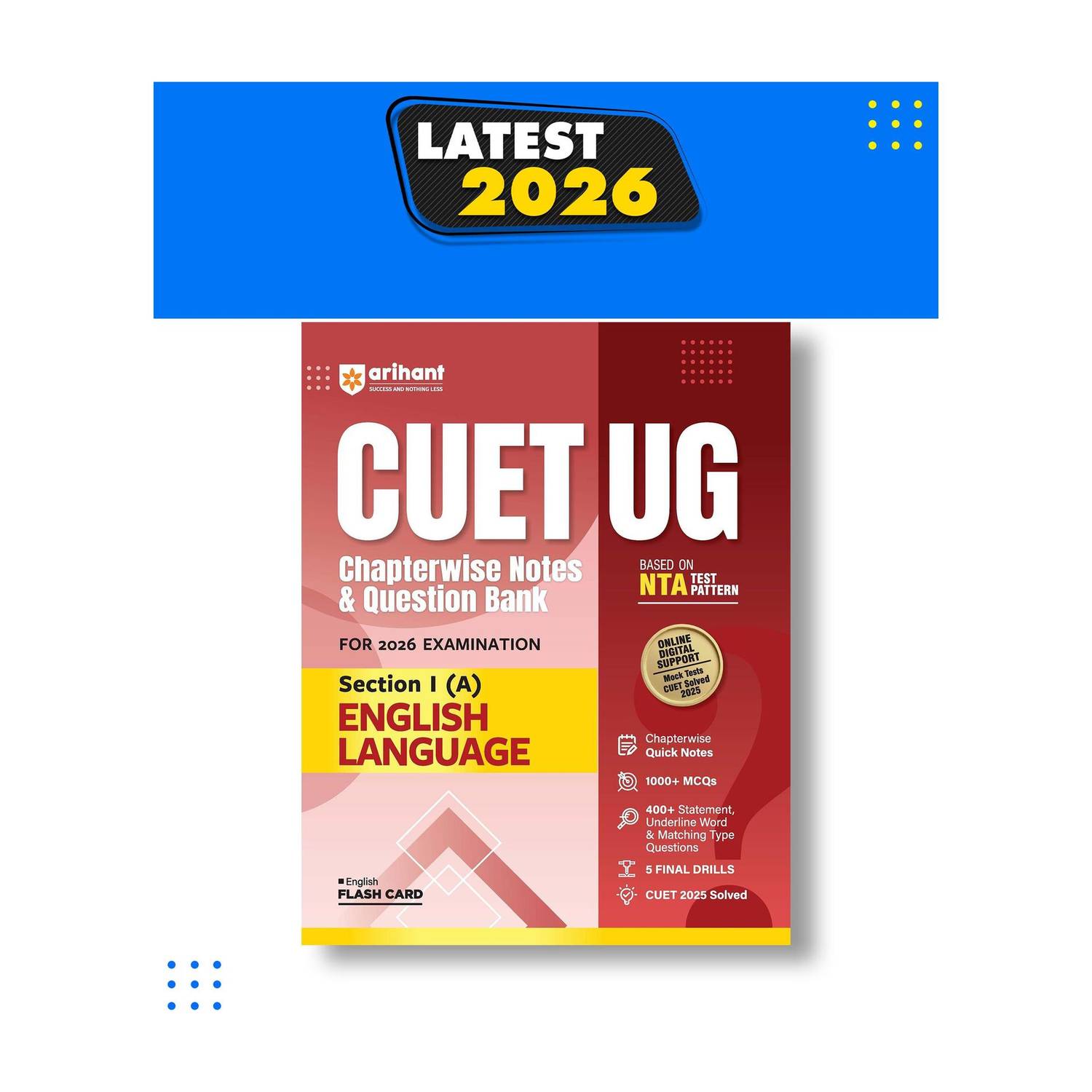 (Old Edition) Arihant CUET UG English Language Section I (A) Notes & Question Bank 2026