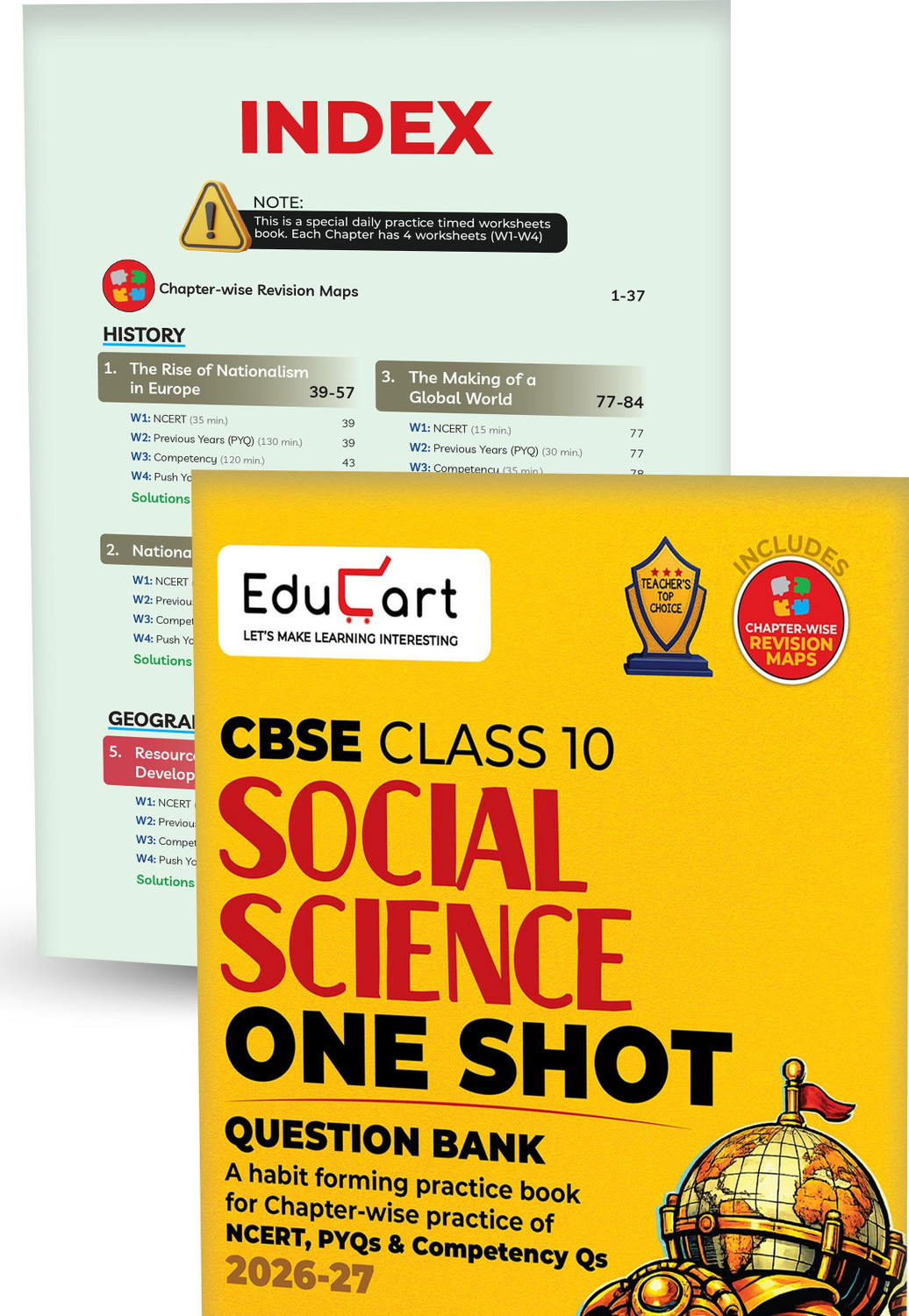 Image of Educart CBSE Class 10 One Shot Question Bank Bundle 2026?27 - Class 10 One Shot Question Bank 2027