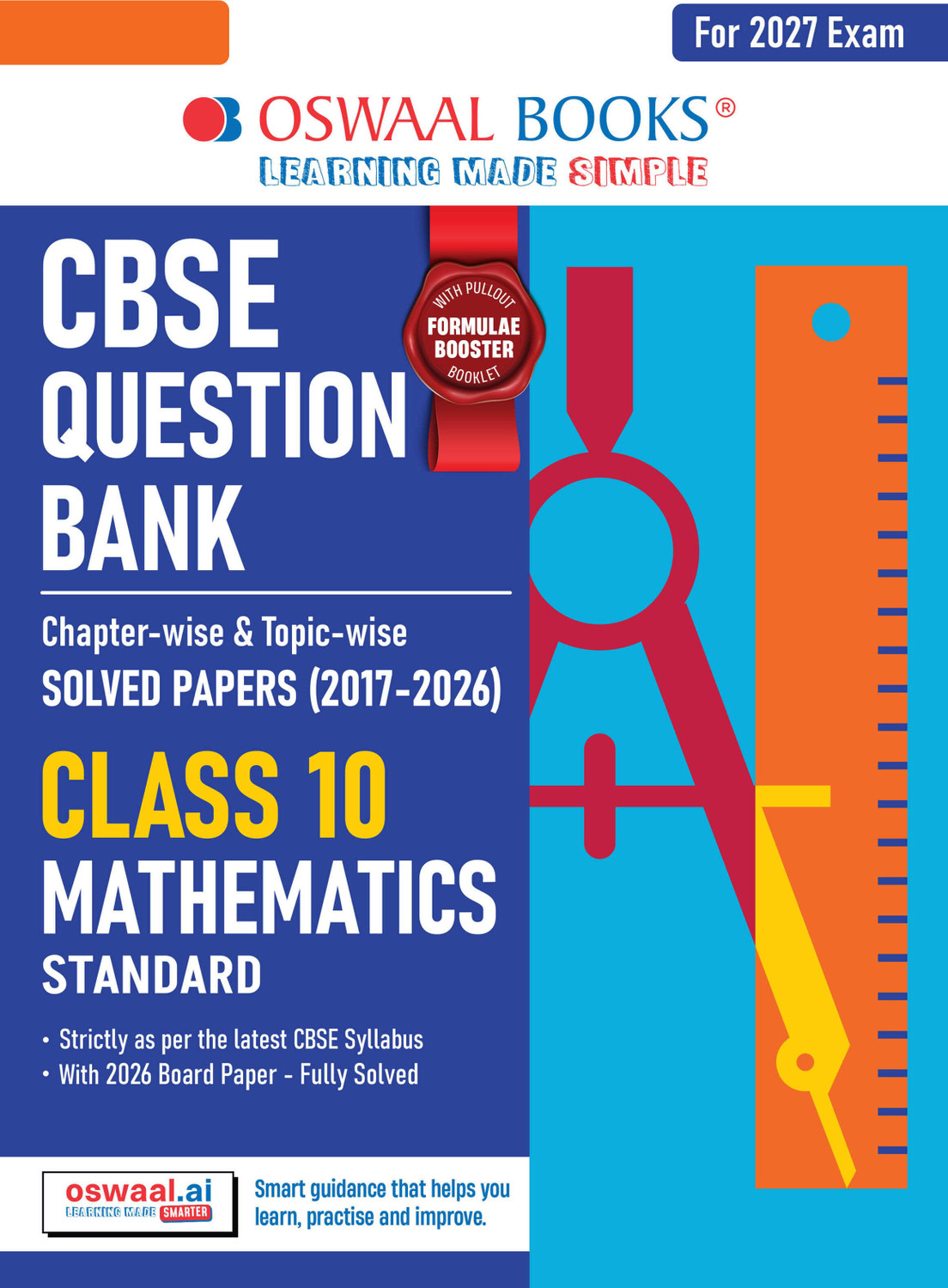 Image of CBSE Class 10 Mathematics (Standard) Question Bank | Chapter & Topic-wise Solved Papers (2017 2026) | Based on Syllabus (April 2026) | Includes 2026 Papers | | For 2027 Exam