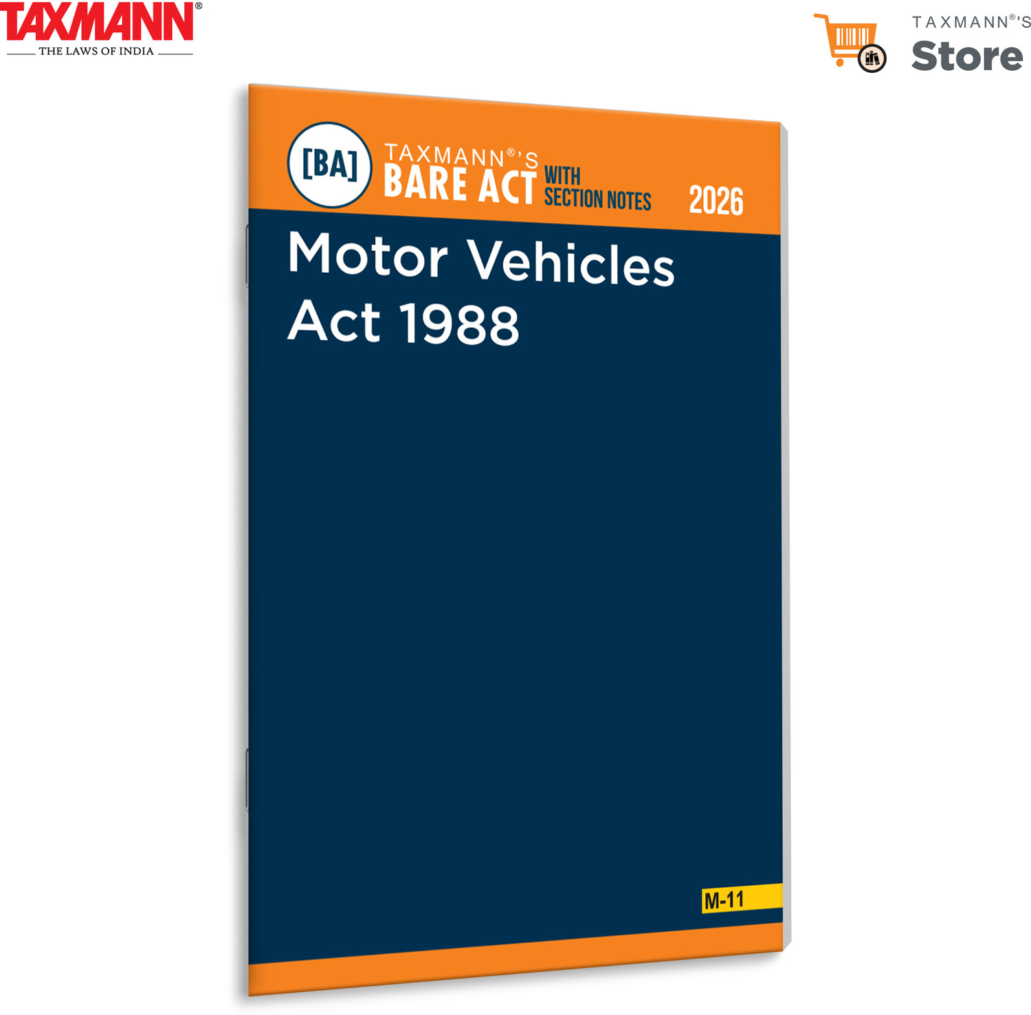 Image of Taxmann's Motor Vehicles Act 1988 [Bare Act with Section Notes] - Complete | Updated Text with Concise Notes-Covering All Key Provisions | Amendments | Allied Regulations