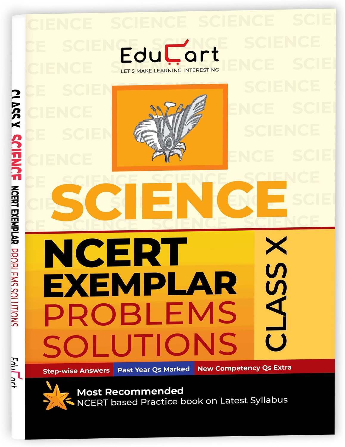 Image of Educart NCERT Exemplar Class 10 Science 2026 Problems Solutions (For 2026-27 Board Exam)