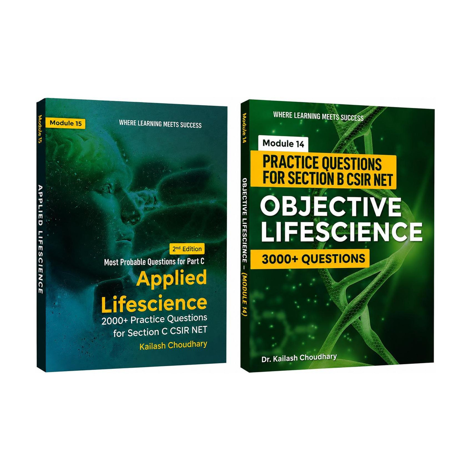Image of CSIR NET Life Science - 2 Combo | Applied & Objective (Part B & C) | 5000+ Practice Questions with Detailed Solutions | NTA CSIR NET Life Science 2026 For CSIR NET JRF, GATE, DBT & ICMR Exams | Two Brothers