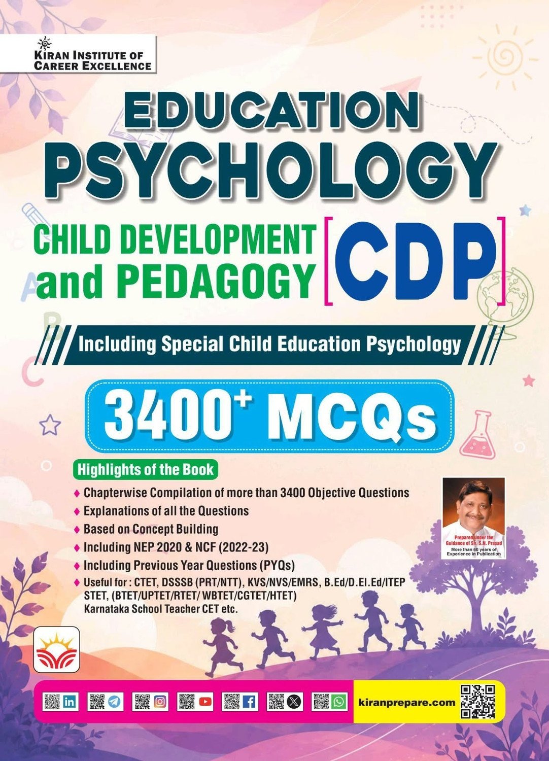 Image of Education Psychology CDP Child Development and Pedagogy 3400+ MCQs 2026-2027 Edition (English Medium) (6213)