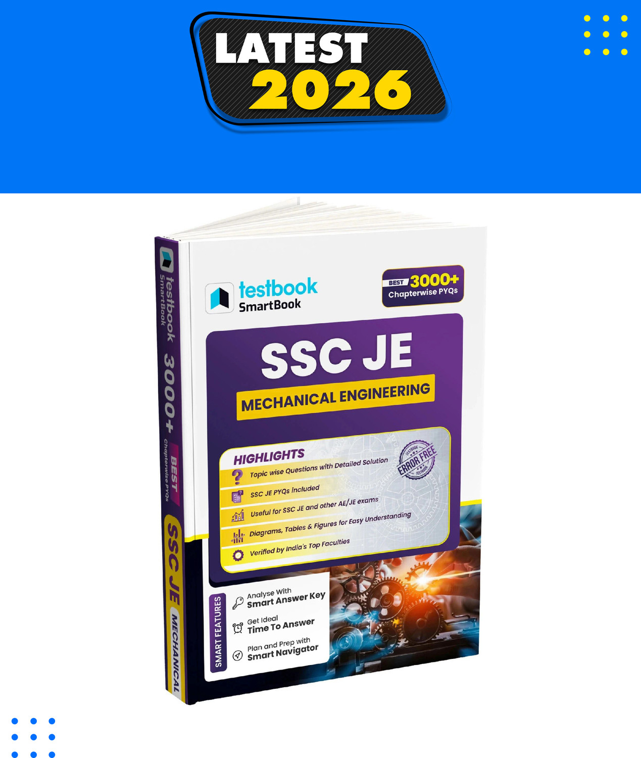 Image of SSC JE Mechanical Engineering 3000+ Questions in English (EditionFirst - SSC JE Mechanical Engineering SmartBook 2025 | 3000+ Chapterwise PYQs | Covers AE /JE & PSU Exams