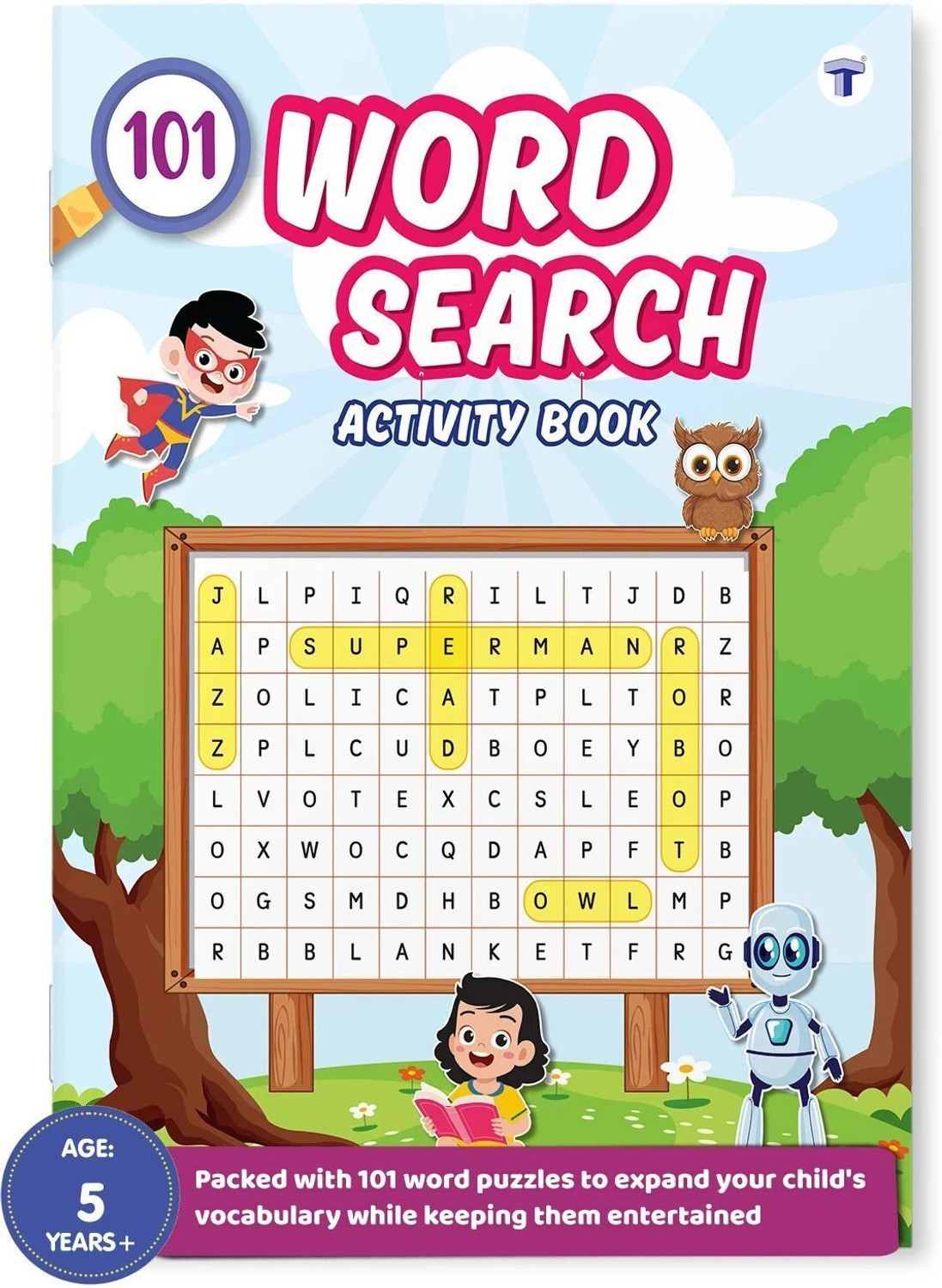 Image of 101 Word Search Activity Book for Kids (Ages 5-8) | Fun Brain Teasers & Vocabulary Builder - Word Search Book For Kids Ages 5-8 Educational Word Search Activity Book For Children. Fun Word Search Puzzle Book With Brain Games For Kids. Challenging Search And Find Puzzles For Children