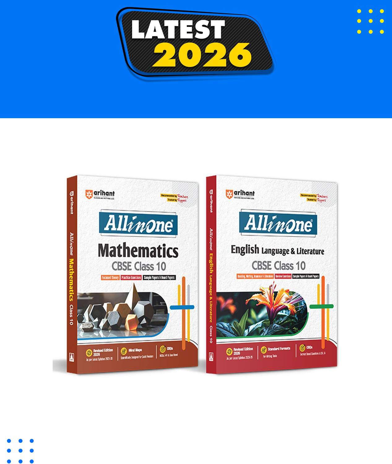 (Old Edition) Arihant All In One Mathematics, English Language & Literature Class 10th Based On Latest NCERT For CBSE Exams 2025-26