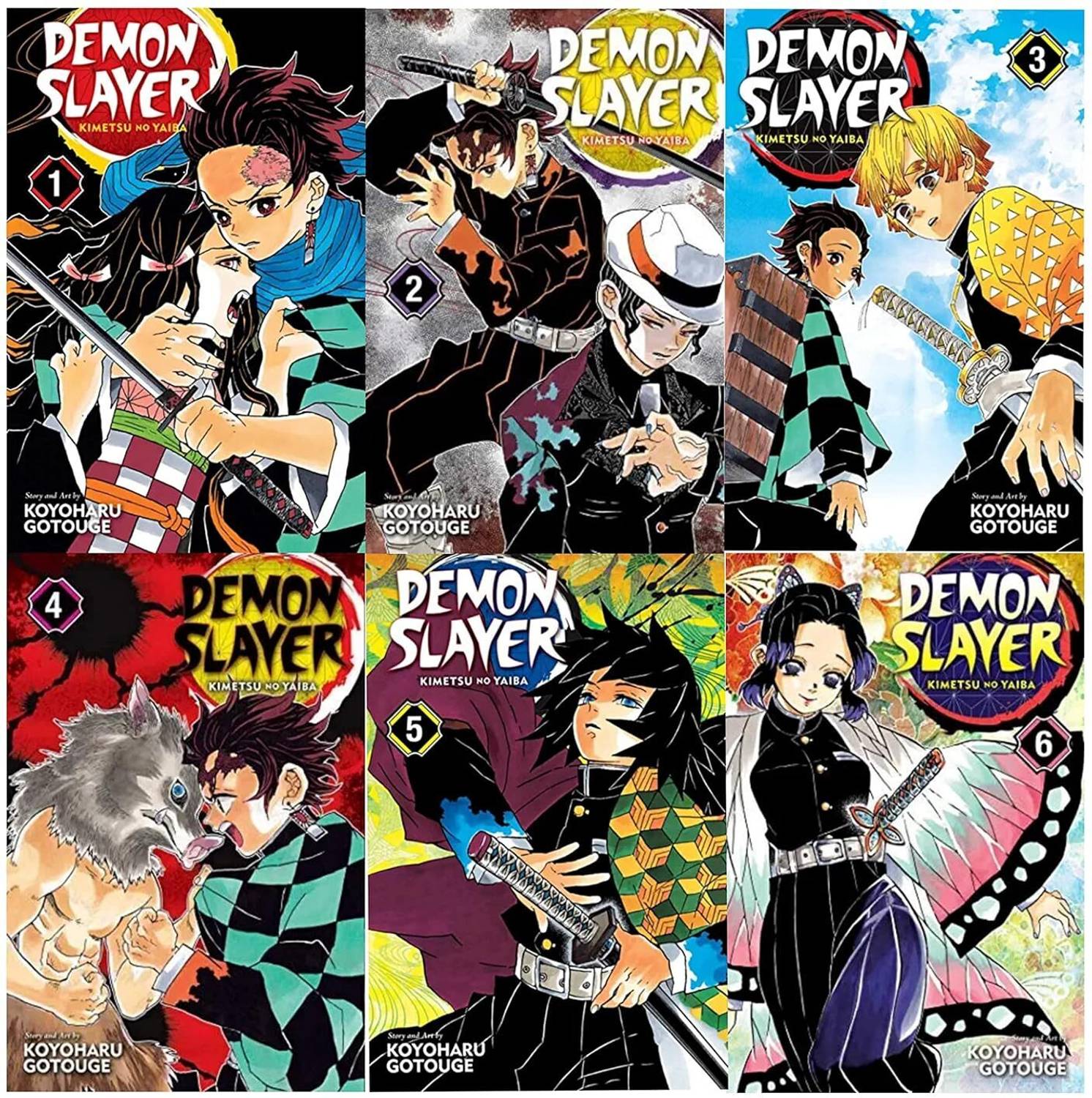 Demon Slayer 1 to 6: Buy Demon Slayer 1 to 6 by Koyoharu Gotouge