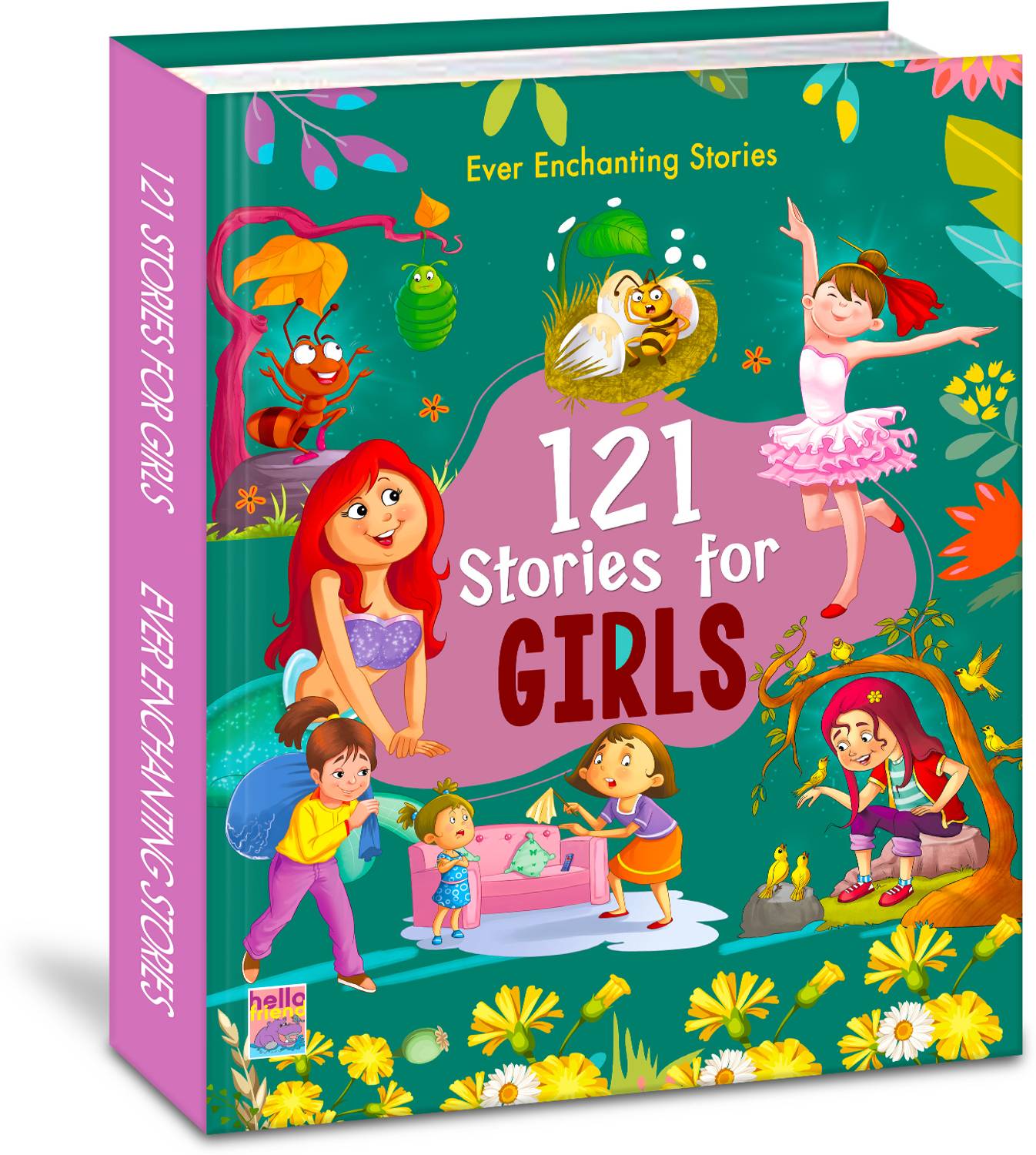 121 Stories for Girls Book 64pp (Edition01)  - Illustrated Story Books for Kids and Childrens - Bedtime Moral Short Stories with Colourful Pictures in English - Ages 3+ Years