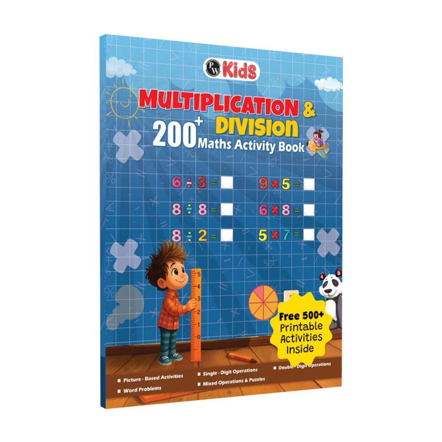 200+ Multiplication & Division Maths Activity Book For 5+ Years | Free 300+ Worksheets