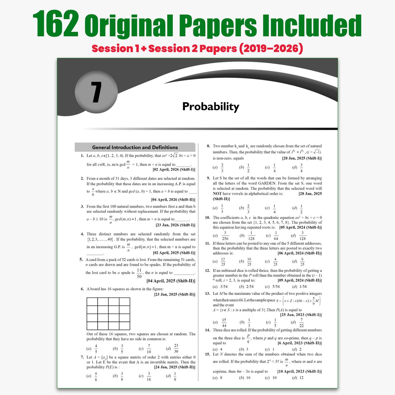 Physics PW JEE Main 8 Years Mathematics PYQs - Image 4