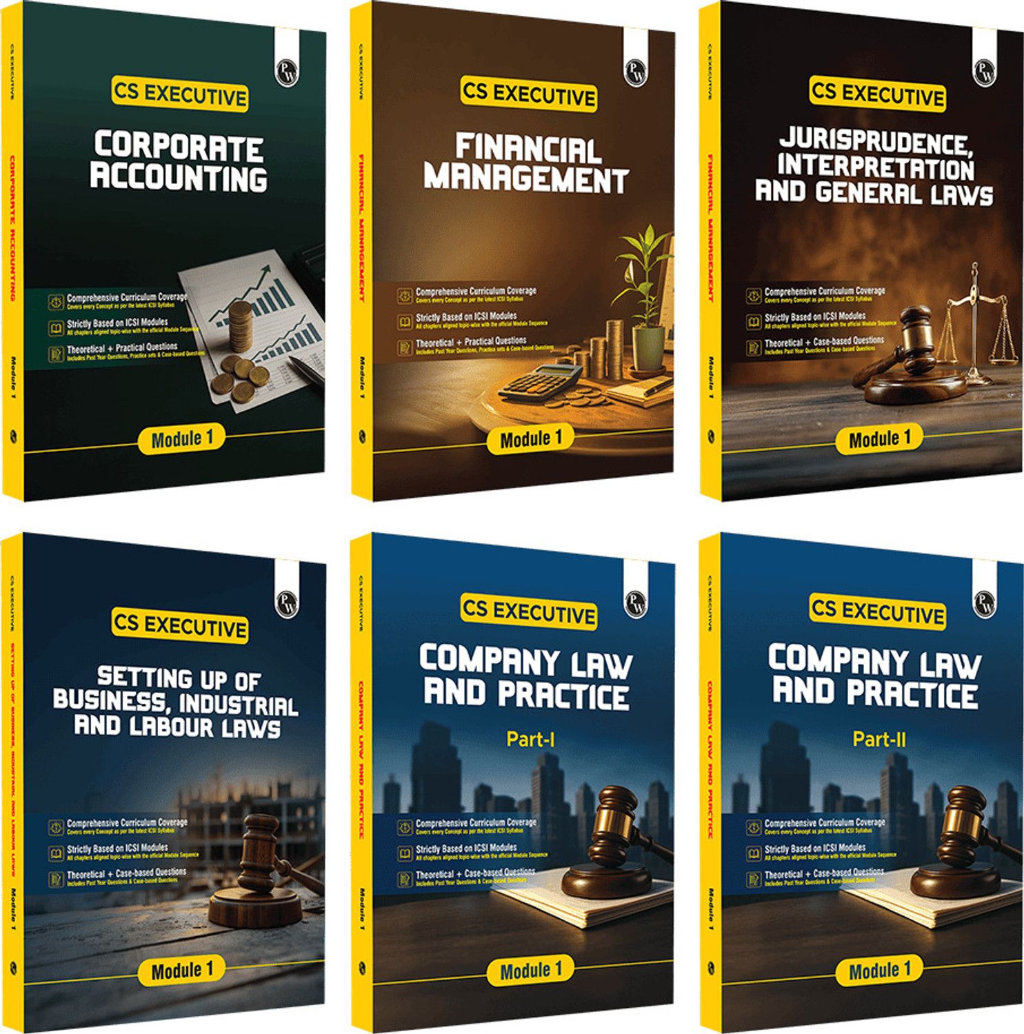 Image of PW CS Executive Theory Books - Complete Combo Set of 6 Books (Module I) - PW CS Executive Theory Books - Complete Combo Set of 6 Books (Module I)