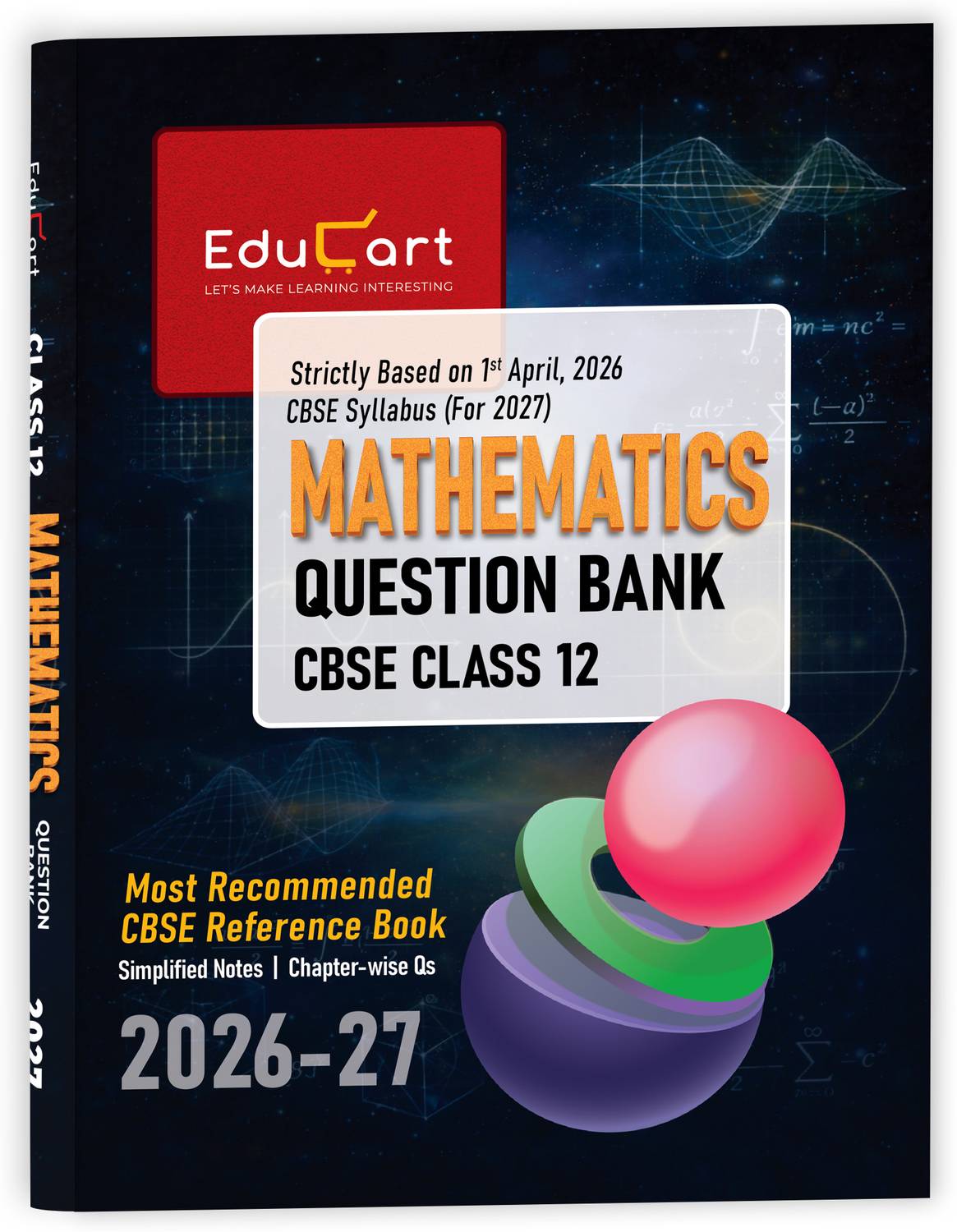 Educart CBSE Class 12 Mathematics Question Bank 2026-27 - Image 1