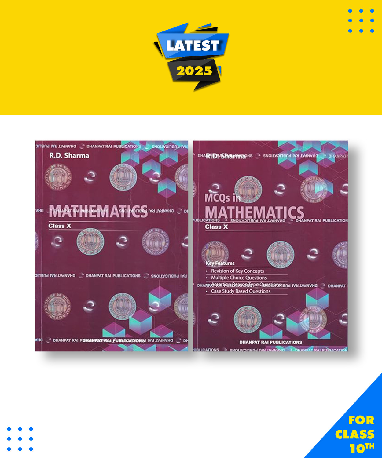 Image of R.D. Sharma Mathematics class 10th With MCQ Paperback, R.D. Sharma|New Edition For 2025-2026