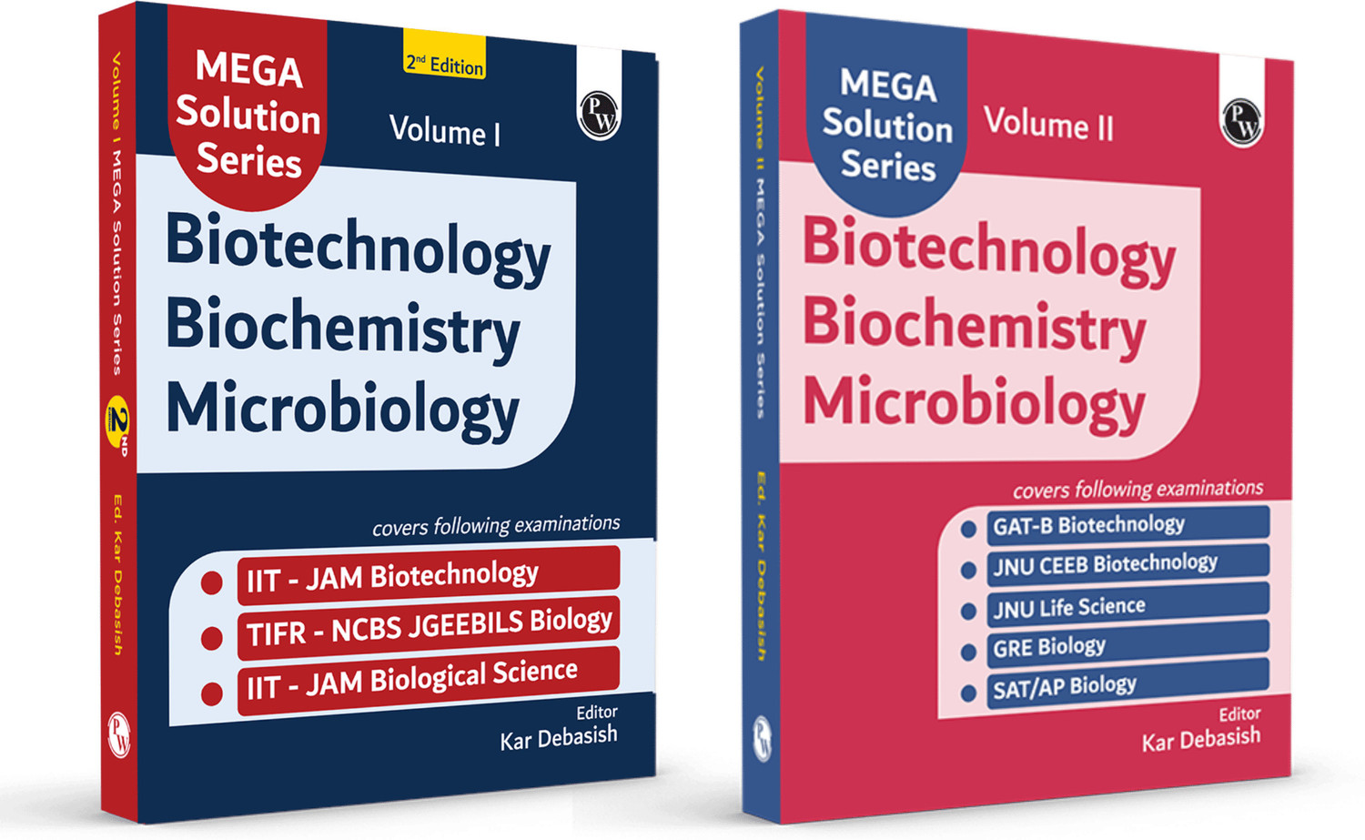 Image of PW Mega Solution Series Biotechnology Biochemistry Microbiology Vol 1 & 2 Combo By Debasish Kar