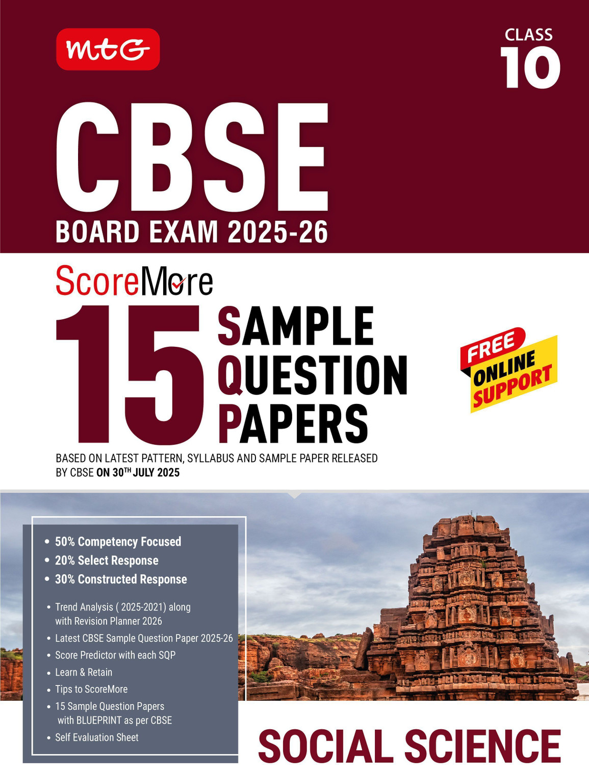 Image of CBSE Score More 15 Sample Papers Class 10 Social Science