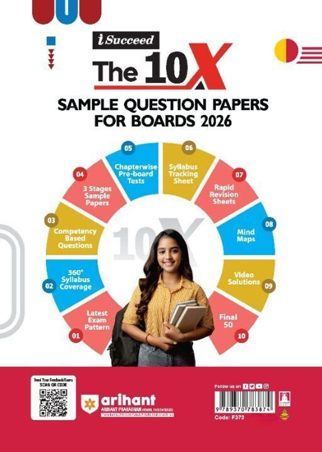 Image of Arihant i-Succeed CBSE Sample Question Papers 2026 Physics Class 11 | 10 Sample Question Papers | Rapid Revision Sheets | Mind Maps for All Chapters | Based on CBSE Sample Paper | English Medium