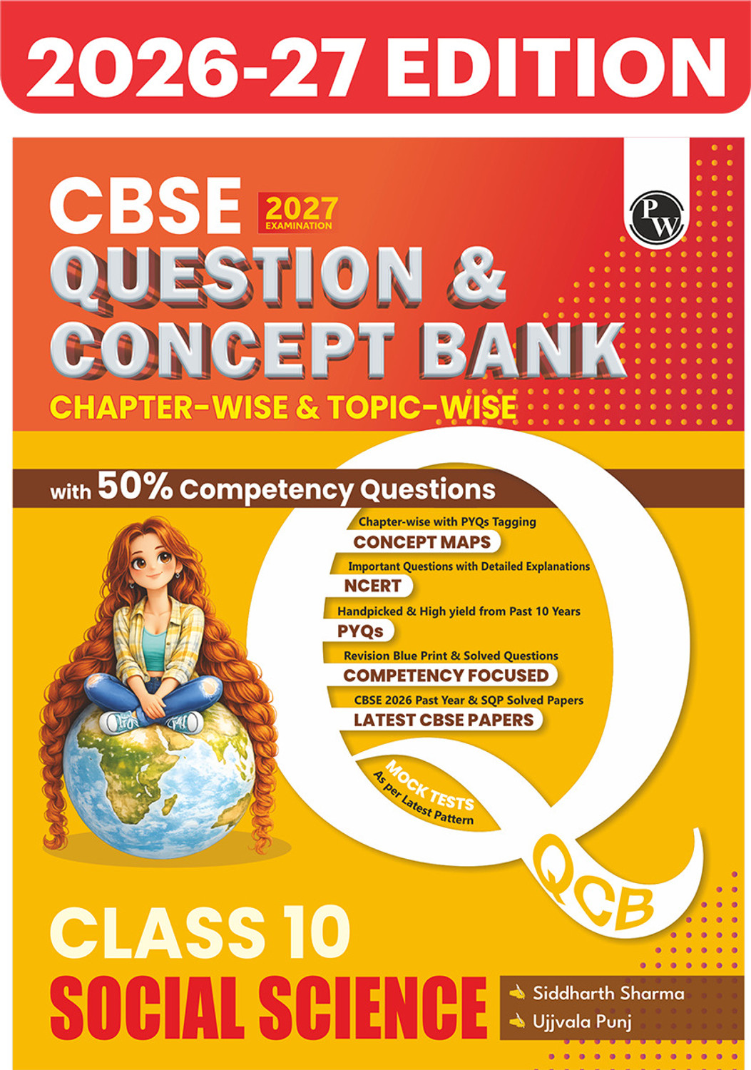 Image of PW CBSE Question & Concept Bank (QCB) Class 10 Social Science Chapter-wise and Topic-wise Solved Questions