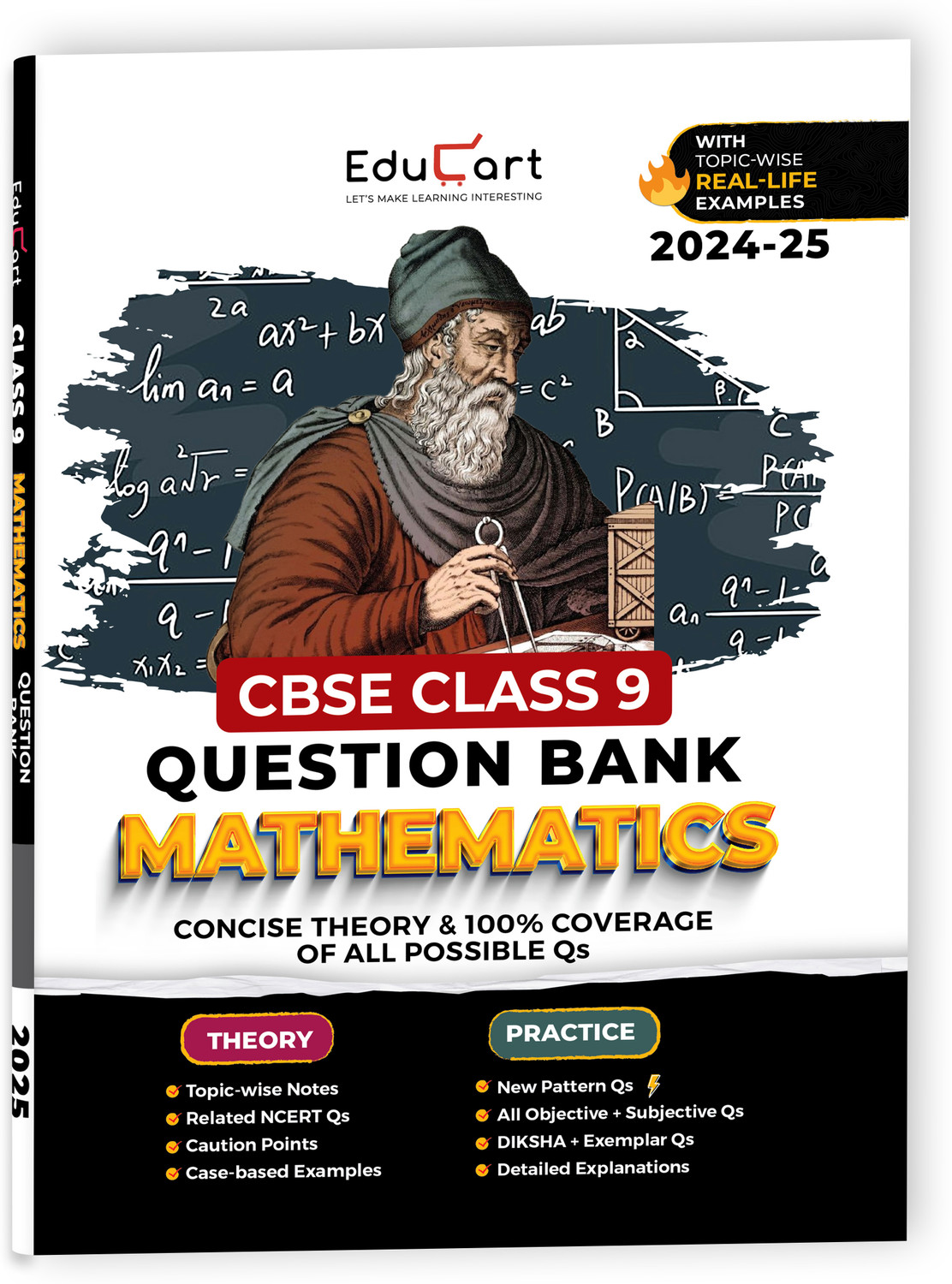 Image of Educart Cbse Class 9 Math Question Bank 2024-25