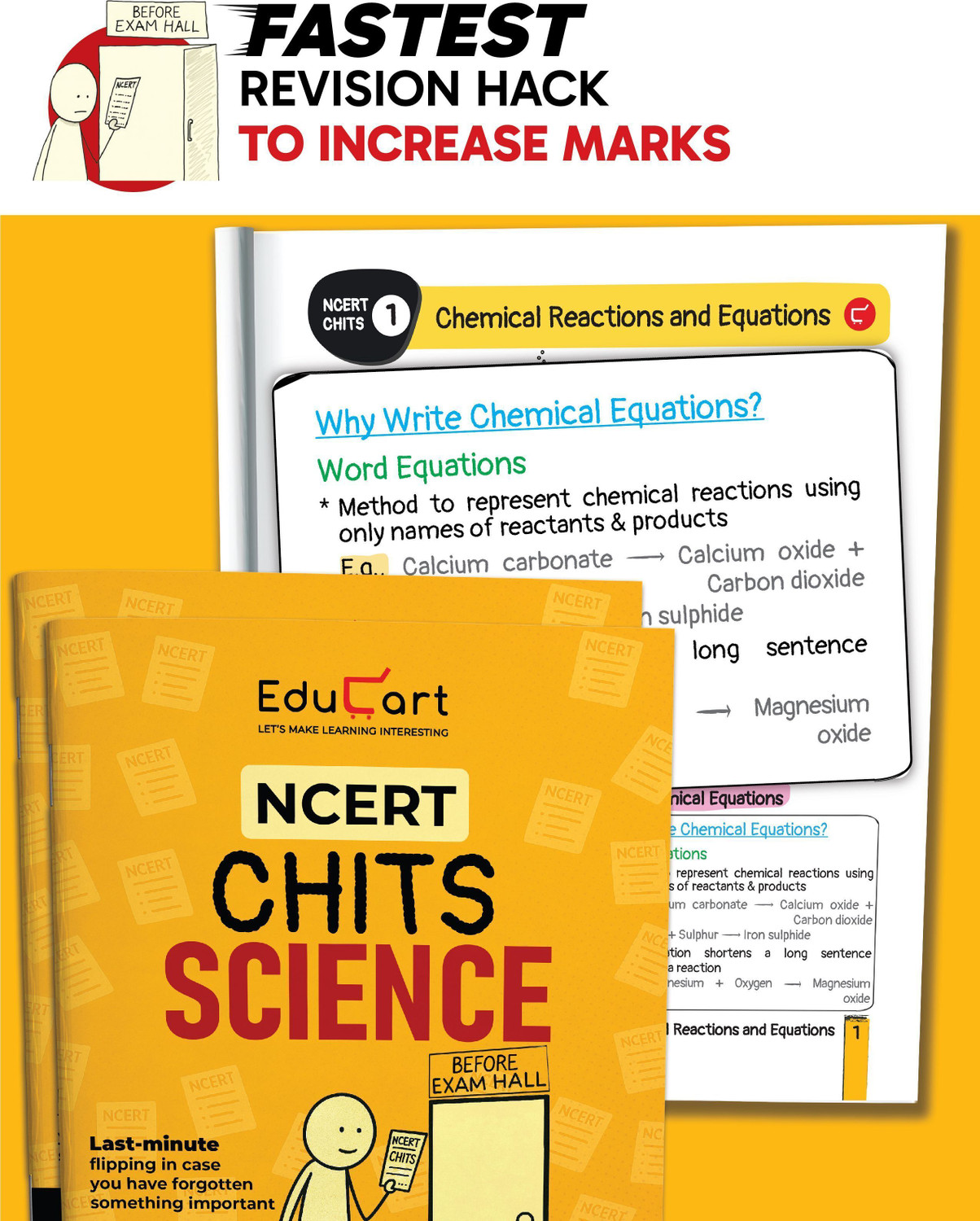 Image of Educart PRAYAS CBSE Class 10 (Introducing revolutionary marks increment concept - NCERT CHITS) - Sample Paper Class 10 2026