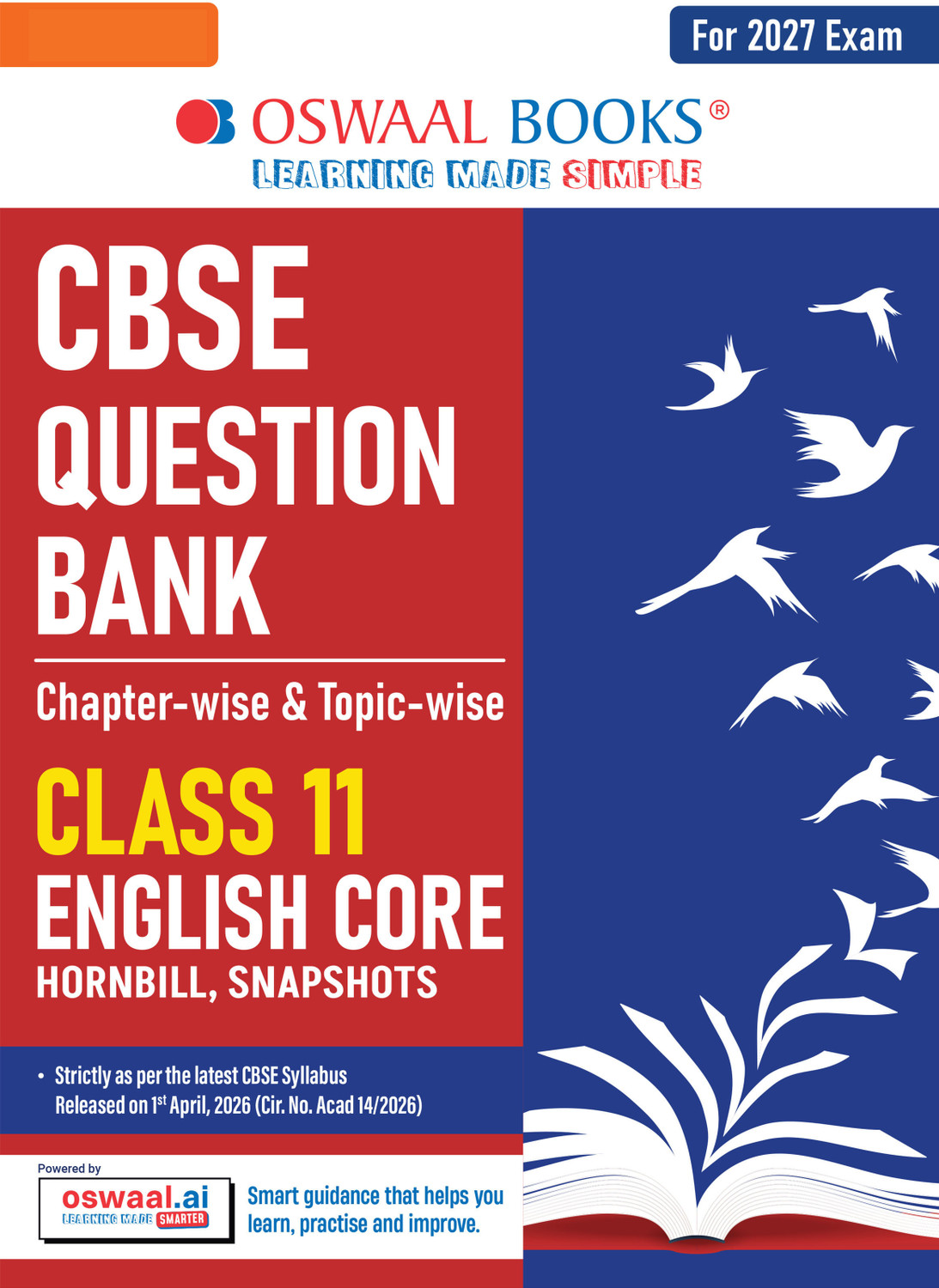 Image of CBSE Class 11 English Core Question Bank | Chapter & Topic-wise Solved Papers (2017 2026) | Based on Syllabus (April 2026) | Includes 2026 Papers | | For 2027 Exam