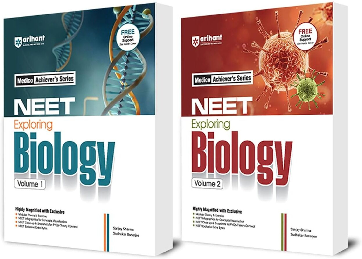 Image of Arihant NEET Objective Biology Volume 1 & 2| With Modular Theory & Practice, Infographics for Concepts, PYQs - Theory Connect for NEET 2026