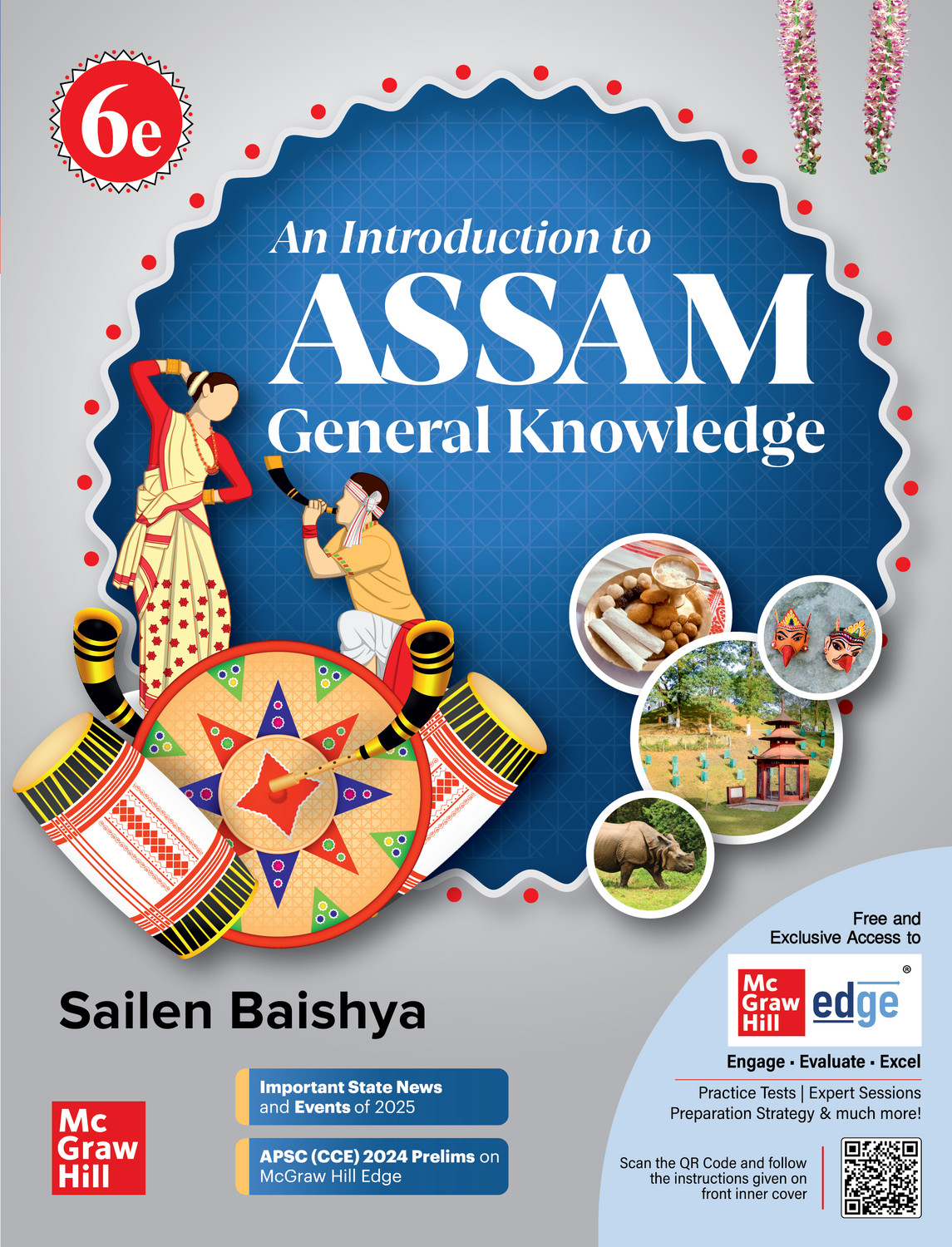 Image of Assam General Knowledge (English), 6e for APSC 2026 by Sailen Baishya | CCE Prelims 2024 paper + 5 Mock Test Papers | Pluck-out Chart on maps | Current Affairs | Assam GK | Assam Year Book 2026