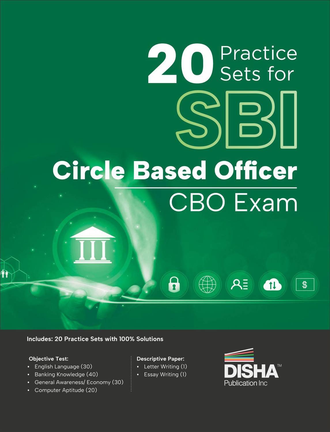 Disha 20 Practice Sets for SBI Circle Based Officer CBO Exam with 2024 Solved Paper| Fully Solved Mock Tests on Latest pattern & Syllabus for 2026 Exam