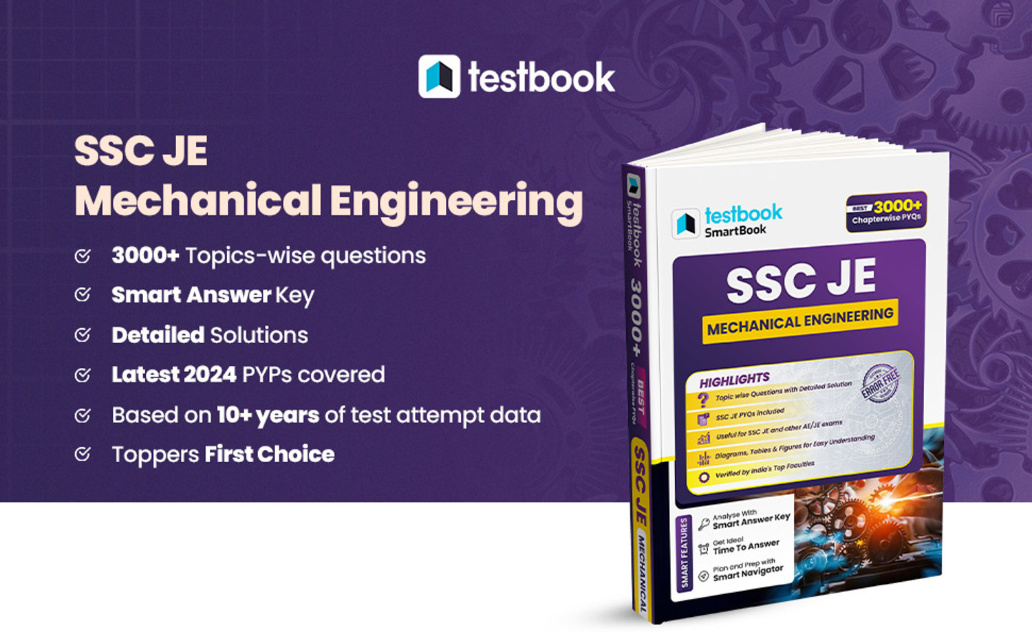 Image of SSC JE Mechanical Engineering 3000+ Questions in English (EditionFirst - SSC JE Mechanical Engineering SmartBook 2025 | 3000+ Chapterwise PYQs | Covers AE /JE & PSU Exams