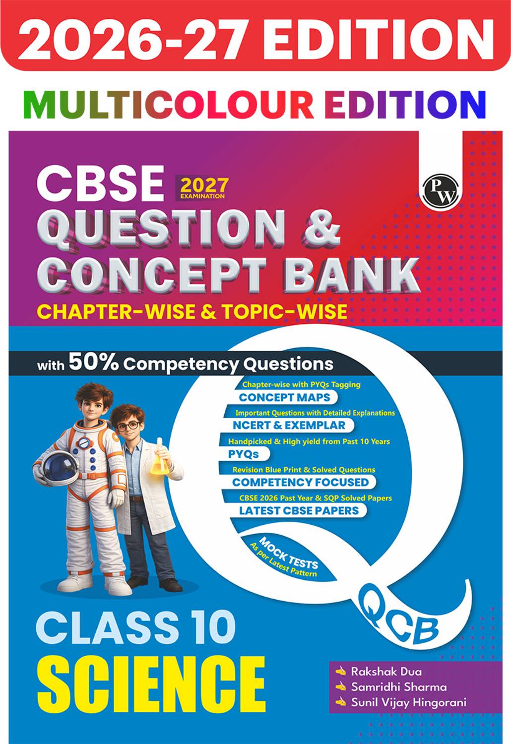 PW CBSE Question & Concept Bank Class 10 Science 2027 Solved By