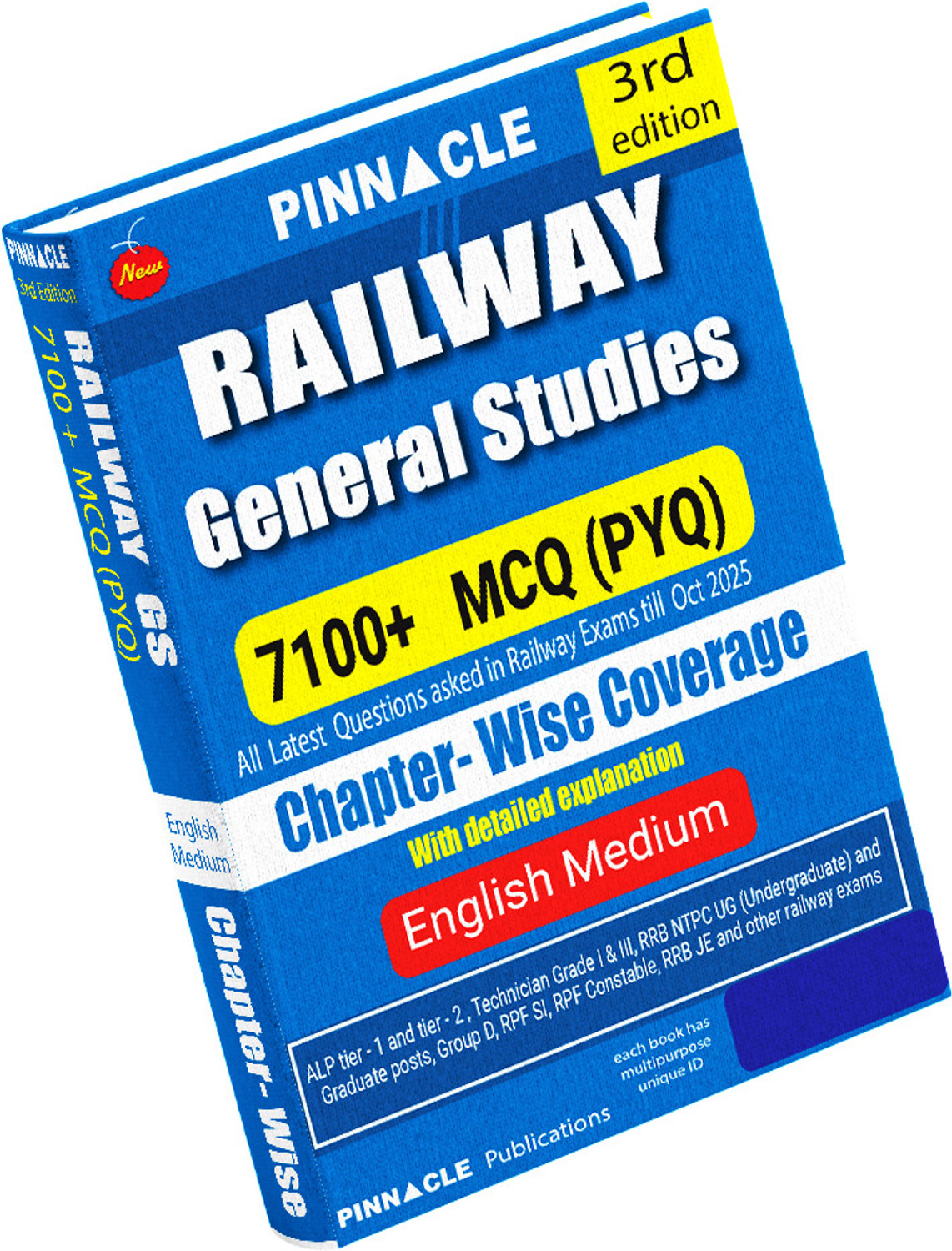 Image of Railway General Studies book 2026-27 | 7100+ MCQ Questions with Detailed Explanations | Chapter-wise PYQs | English Medium | 3rd Edition