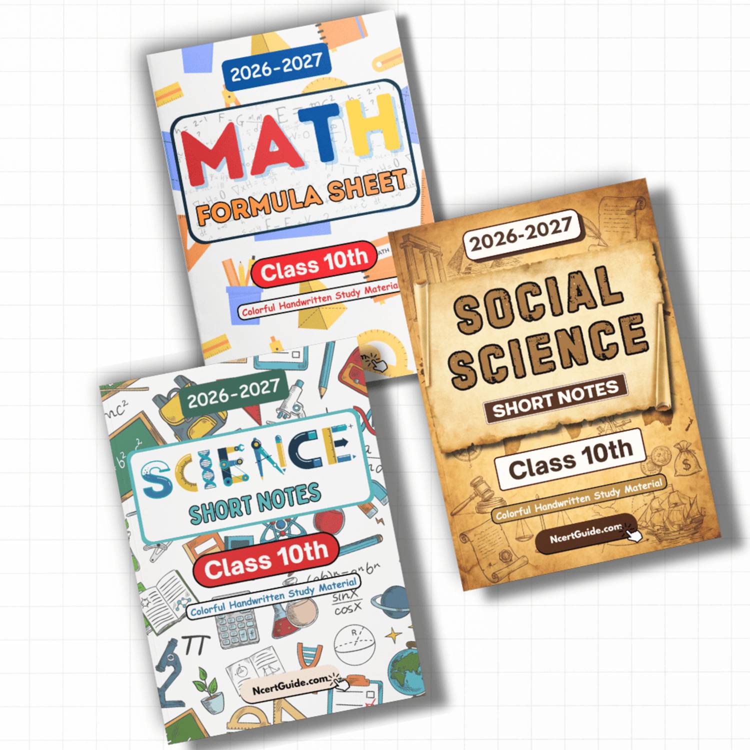 Study Class 10 Maths Formula Sheet + Science & Social Science Short - Image 1