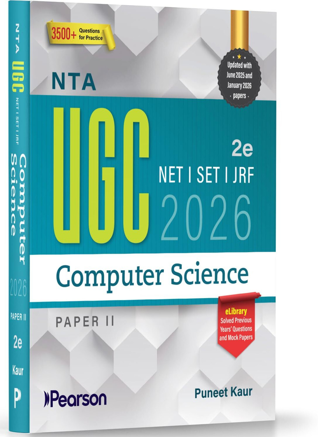 Image of Pearson NTA UGC NET Computer Science Paper 2 2026 2nd Edition | For NET /SET /JRF | Solved 2025-26 Papers, PYQs, DBMS, OS, DSA, AI & Networks (UGC preparation series 2026)