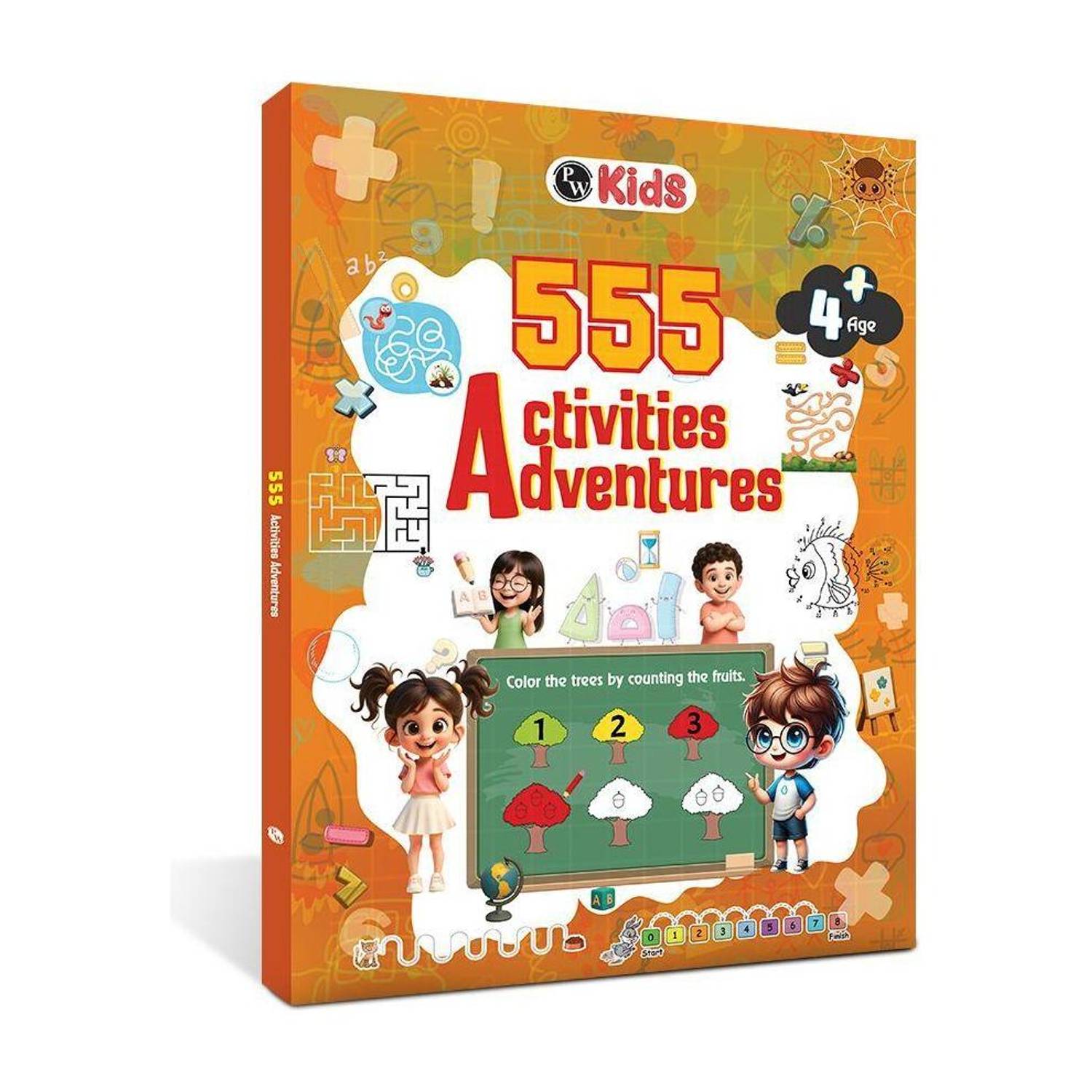 555 Activities Book For Kids Aged 4+ Years Old | 555 Adventure Fun Activities