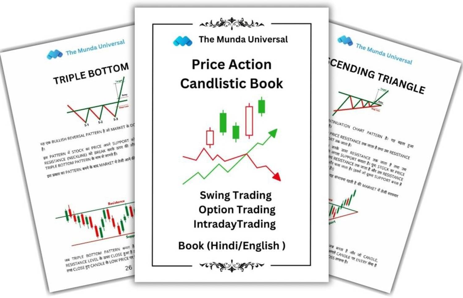 Candlestics Pattern Charts Book, Stock Market Chart Pattern Book and Analyis - Candlestick Chart Pattern, Trading Book, Candlestick Chart Pattern Hindi Book,