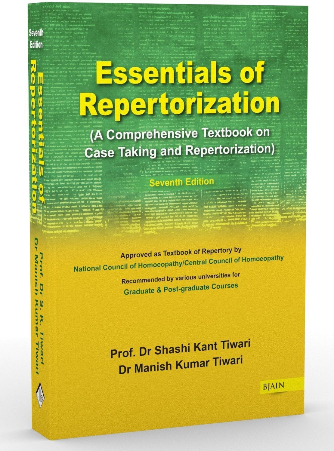 Image of Essentials of Repertorization - A Comprehensive Textbook on Case Taking (7th Ed) - Essentials of Repertorization - A comprehensive Textbook on Case Taking and Repertorization (Seventh Edition 7th Edition
