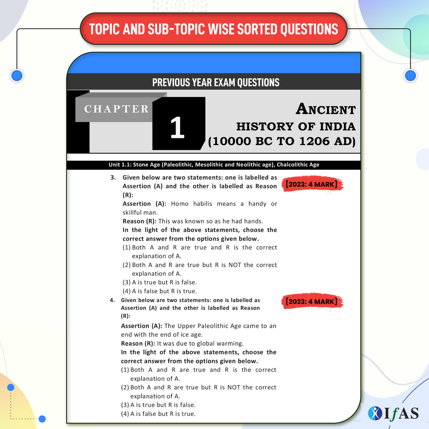 Image of CUET PG History Book - 2027 | (2022-2026) Previous Year Solved Papers with Detailed Solutions & 3 Mock Tests | PYQ Book for CUET PG Exam | IFAS
