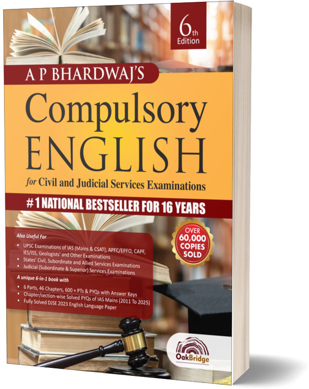 Image of Compulsory English 6th Edition for IAS (Mains) Examination | A P Bhardwaj | Oakbridge