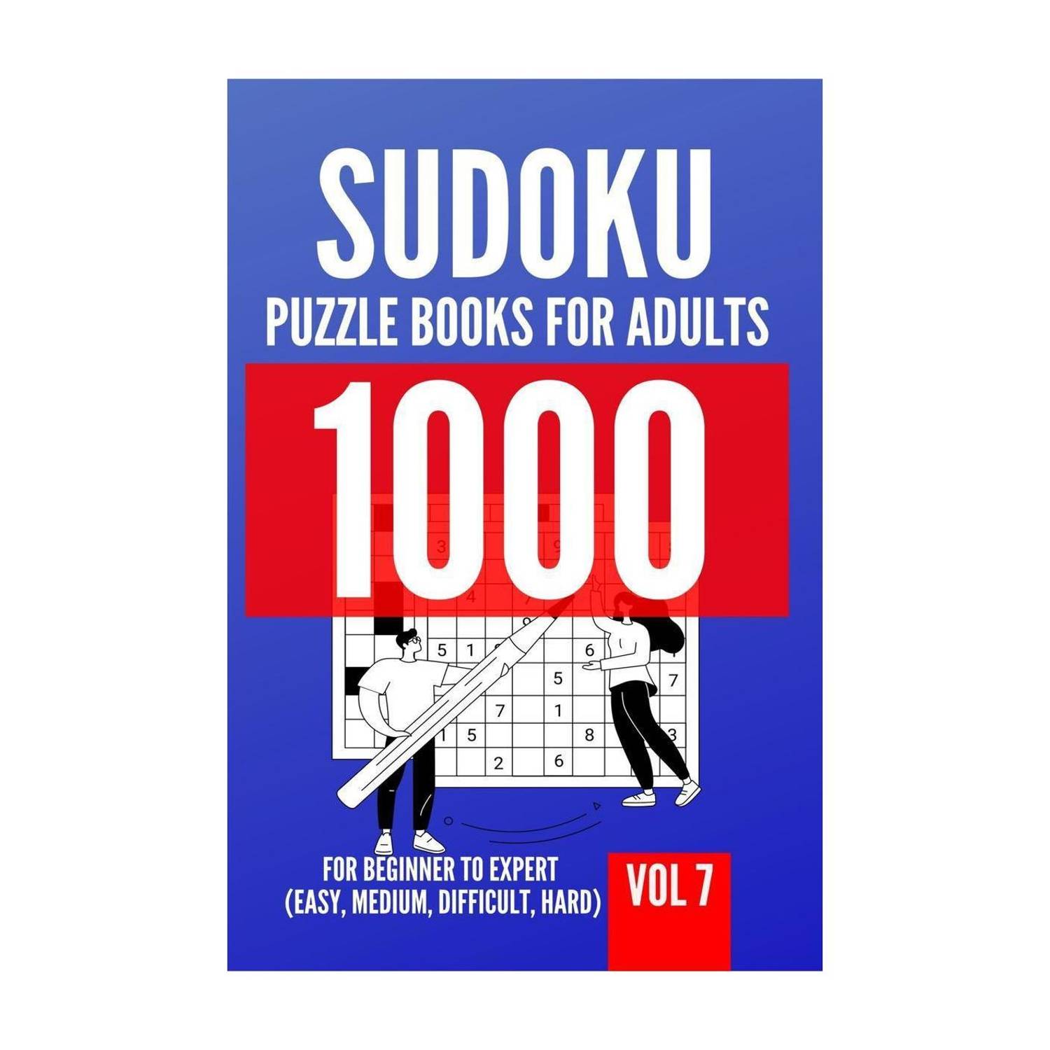 1000 Sudoku Puzzle Books For Adults | For Beginner To Expert (Easy, Medium, Difficult, Hard) | Vol 7