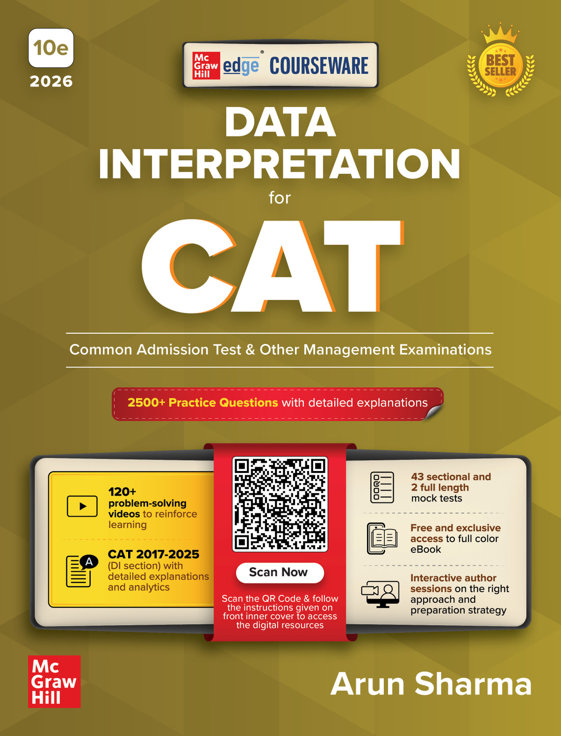 Image of Data Interpretation, 10e for CAT 2026 by Arun Sharma | 2500+ Practice Questions | Solved PYQs (2017-2025) | 120+ Problem Solving Videos | 43 DI Sectional & Mock Tests | DI book | MBA
