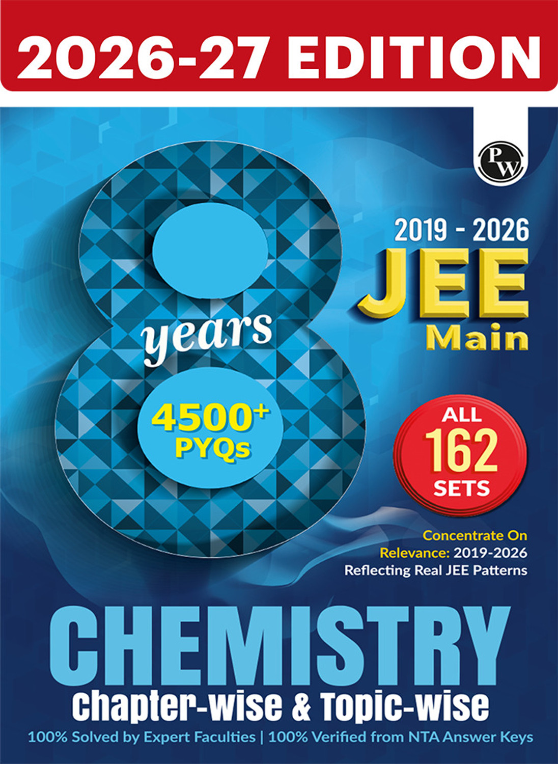 Image of PW JEE Main 8 Years (2019 - 2026) PYQs Chemistry Chapterwise and Topicwise