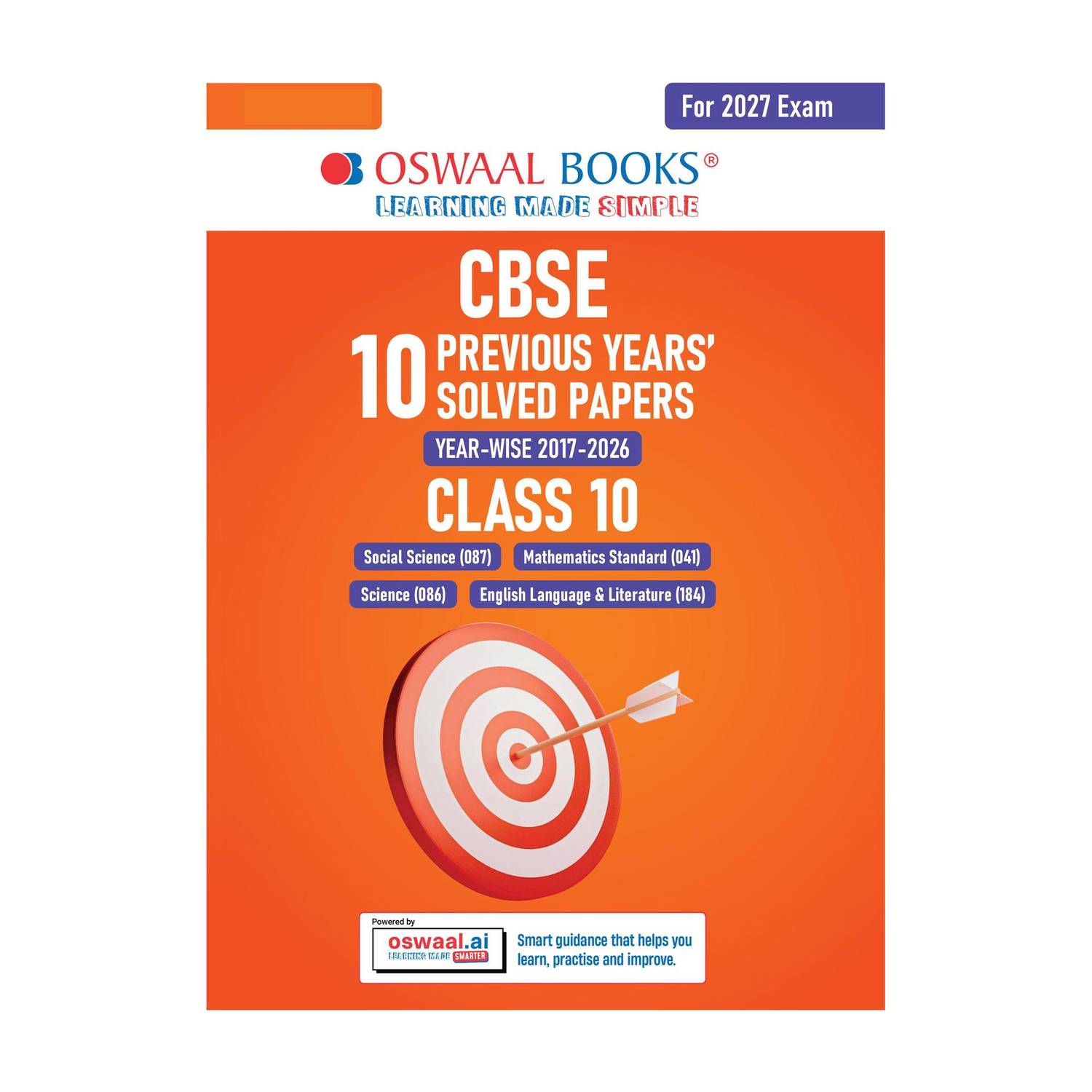 Oswaal CBSE 10 Previous Years Papers 2017-2026 - Image 1