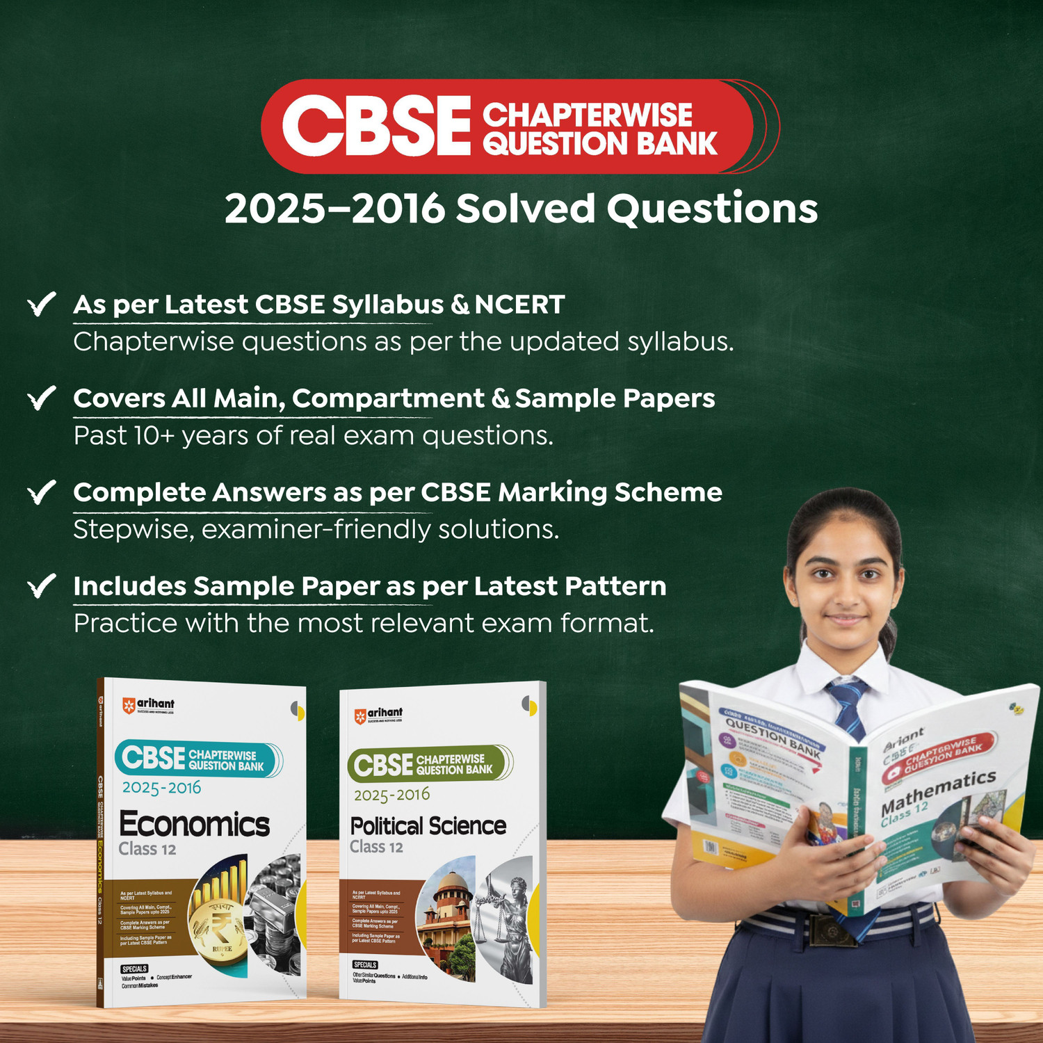 Image of (Old Edition) Arihant CBSE Chapterwise Question Bank 2025-2016 for Class 12 Biology | Syllabus | Includes Solved Papers, Sample Papers, and CBSE Marking Scheme