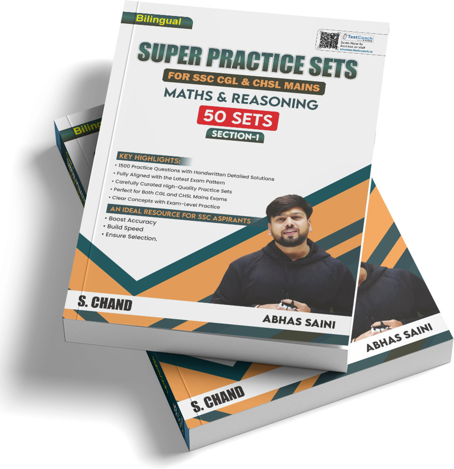 Image of Super Practice Sets + Computer Awareness Book 2025 - 2026 (Best Combo Set Of 2 Books) For SSC CGL Tier 1 & 2, CHSL Mains, GD, MTS, Delhi Police Constable, RRB Railway, IBPS, Bank PO, Banking Exam, DSSSB, UPSC & Other Competitive Exams | Maths + Reasoning + Computer Awareness | PYQ Previous Year Question | By Abhas Saini