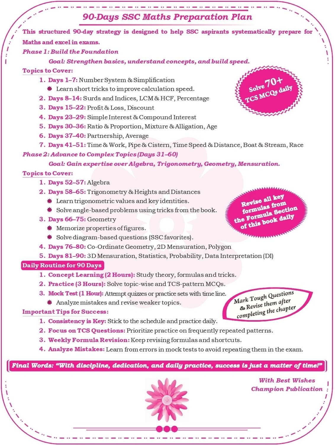 Champion SSC MATHS 8000+ English Chapter + Type + Exam Wise TCS MCQ - Image 3