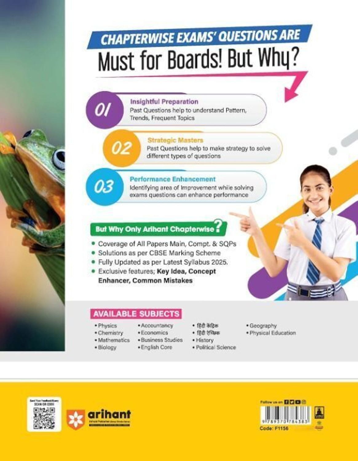 Image of (Old Edition) Arihant CBSE Chapterwise Question Bank 2025-2016 for Class 12 Biology | Syllabus | Includes Solved Papers, Sample Papers, and CBSE Marking Scheme